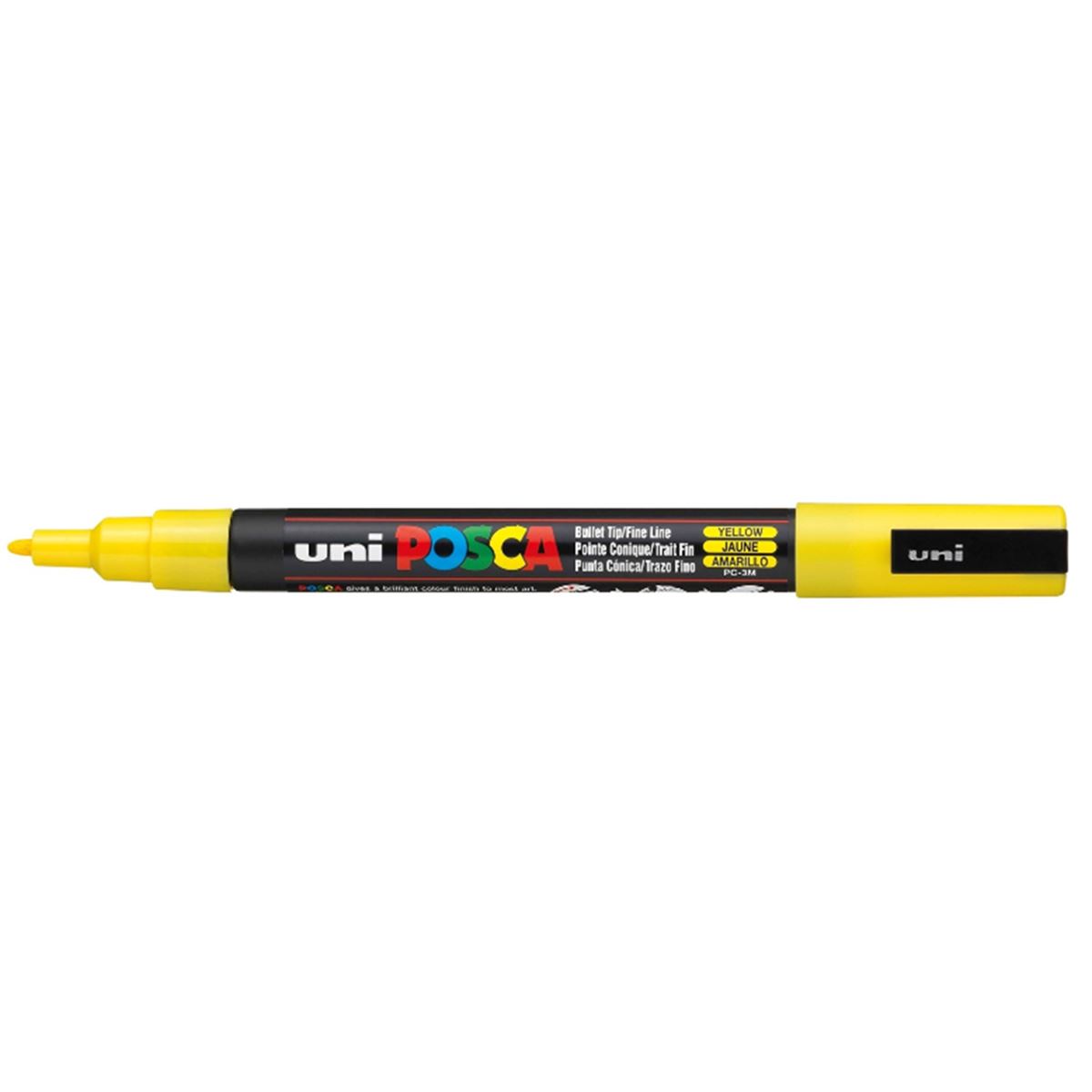 UNİ POSTER MARKÖRÜ POSCA PC-3M 09-1.3 PARLAK SARI 6 LI 1
