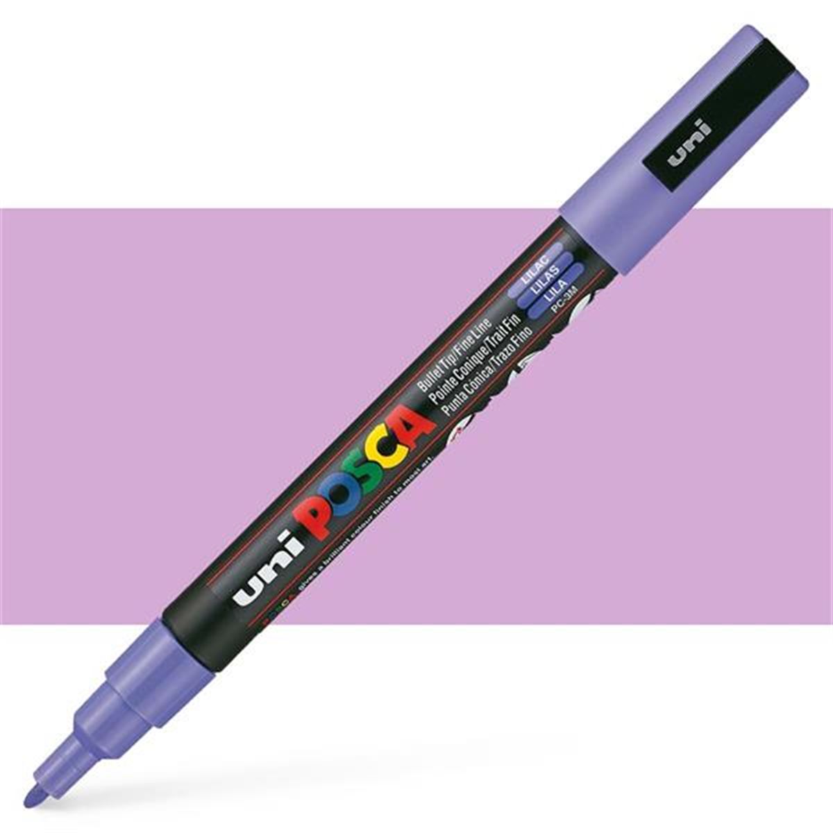 UNİ POSTER MARKÖRÜ POSCA PC-3M 09-1.3 LİLA 6 LI 1