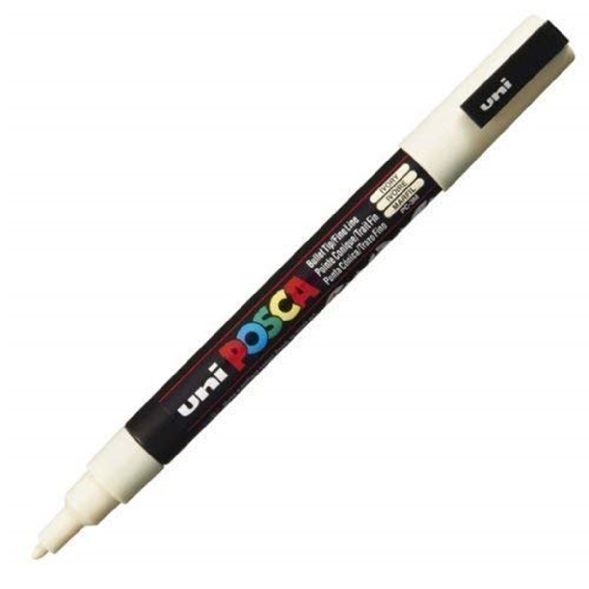 UNİ POSTER MARKÖRÜ POSCA PC-3M 09-1.3 İVORY FİLDİŞİ 6 LI 1