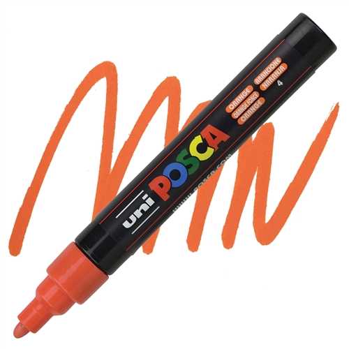 UNİ POSTER MARKÖRÜ POSCA PC-5M 1.8-2.5 TURUNCU 6 LI 1
