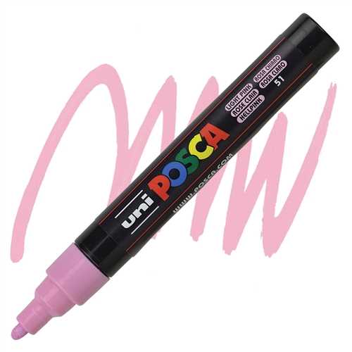 UNİ POSTER MARKÖRÜ POSCA PC-5M 1.8-2.5 AÇIK PEMBE 6 LI 1