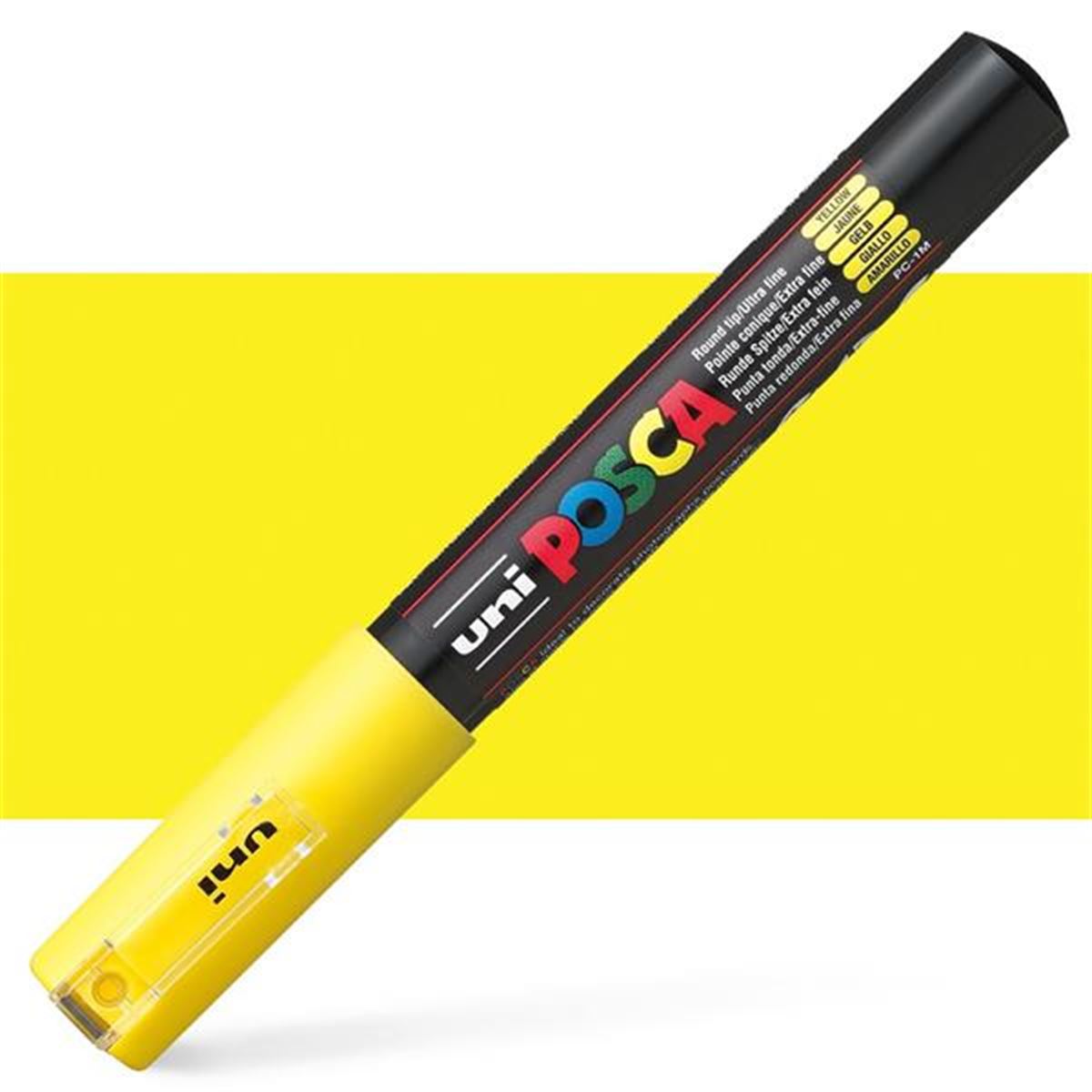 UNİ POSTER MARKÖRÜ POSCA PC-1M 07 SARI 6 LI 1
