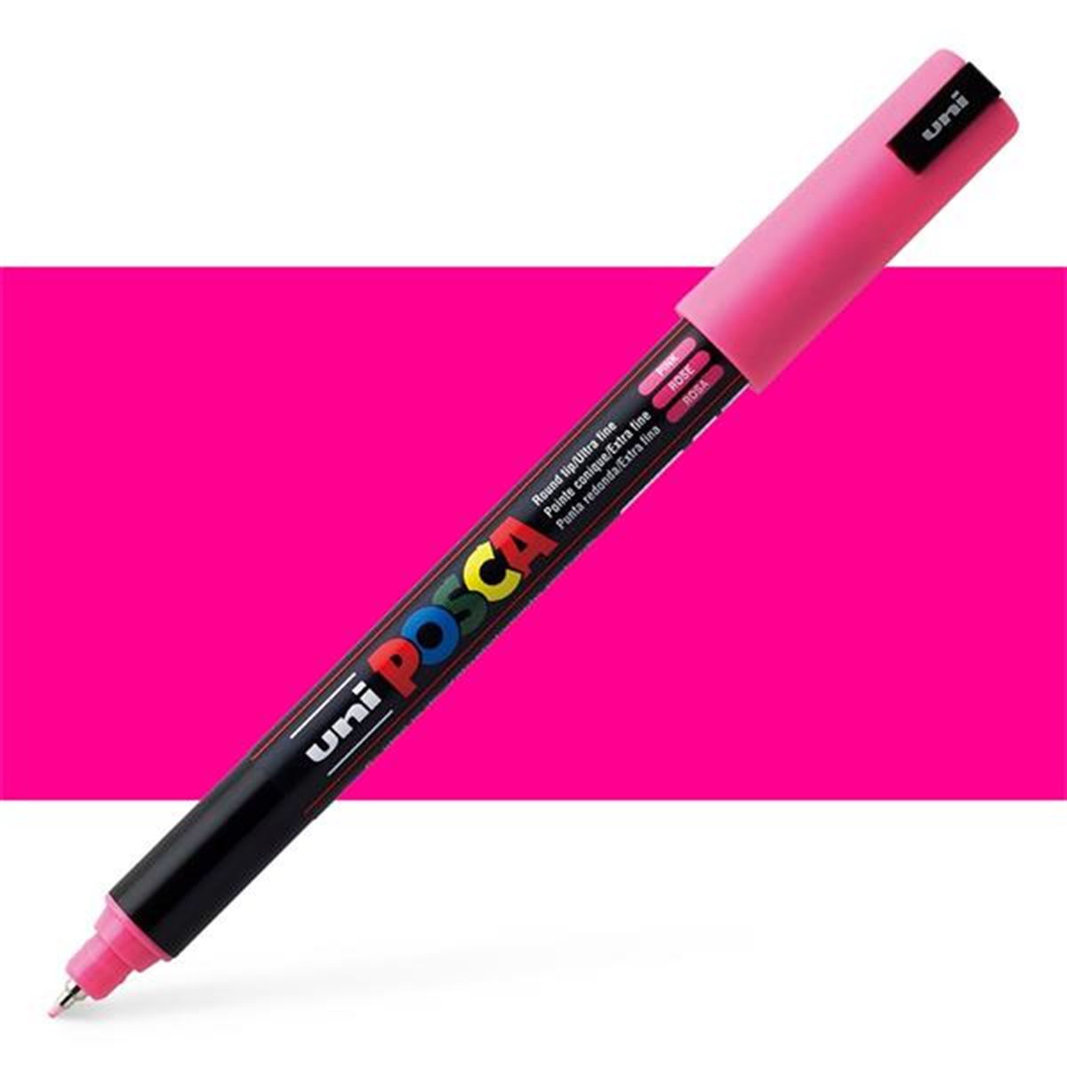 UNİ POSTER MARKÖRÜ POSCA PC-1MR 07 PEMBE 6 LI 1