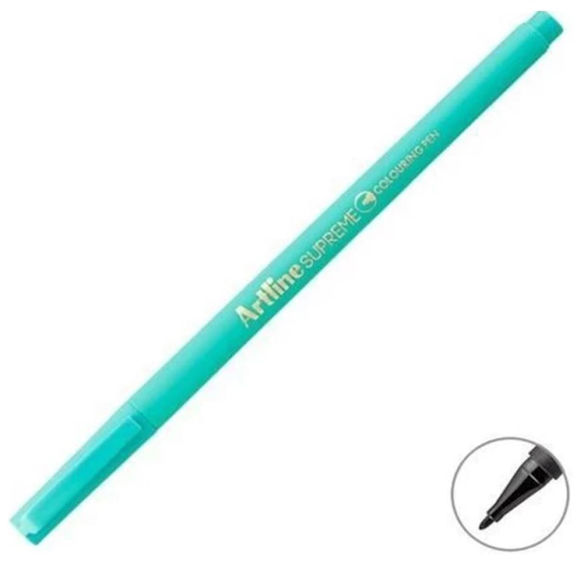 ARTLİNE SUPREME COLOURİNG KEÇE UÇLU KALEM 210 AÇIK TURKUAZ 0.6 12 Lİ 1
