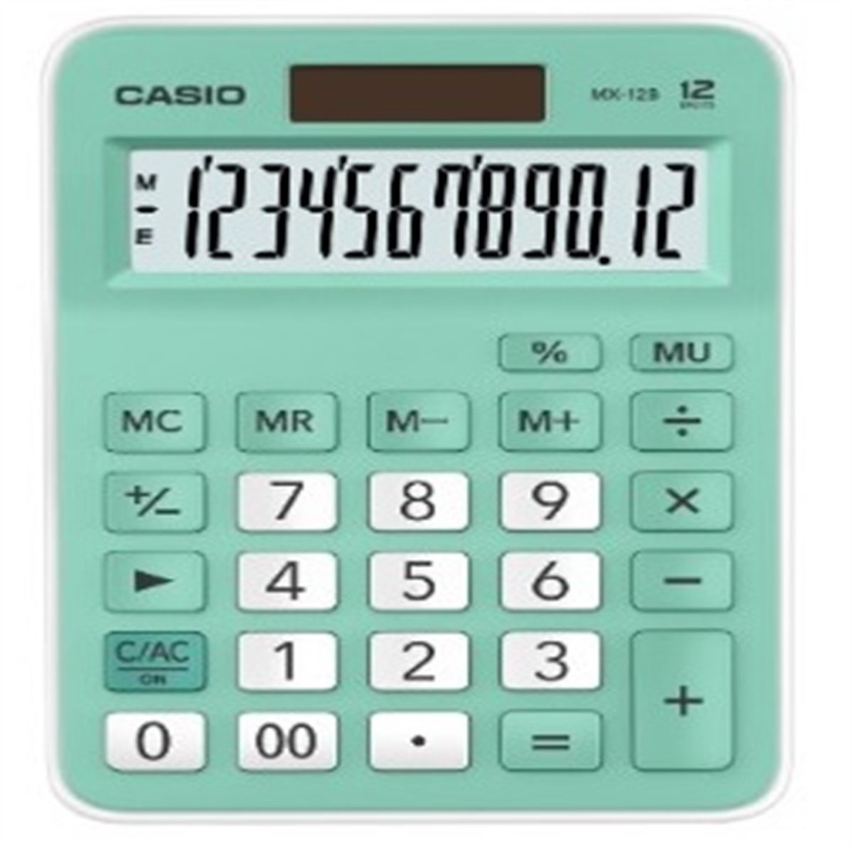 CASİO HESAP MAKİNESİ MX-12B-GN YEŞİL 12 HANE 1