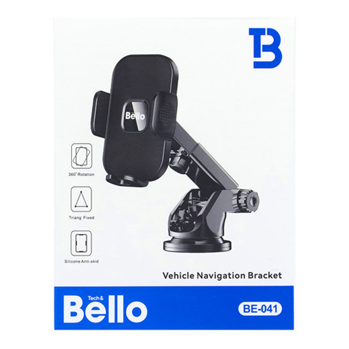 BELLO ARAÇ İÇİ TELEFON TUTUCU BE-041 VAKUMLU SİYAH 1