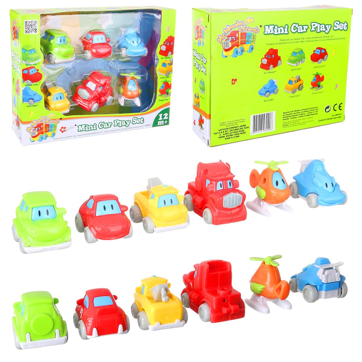 NAVYSTAR MİNİ CAR PLAY SET 68090A SEVİMLİ MİNİK ARABALAR 6 PARÇA 18M+ 1