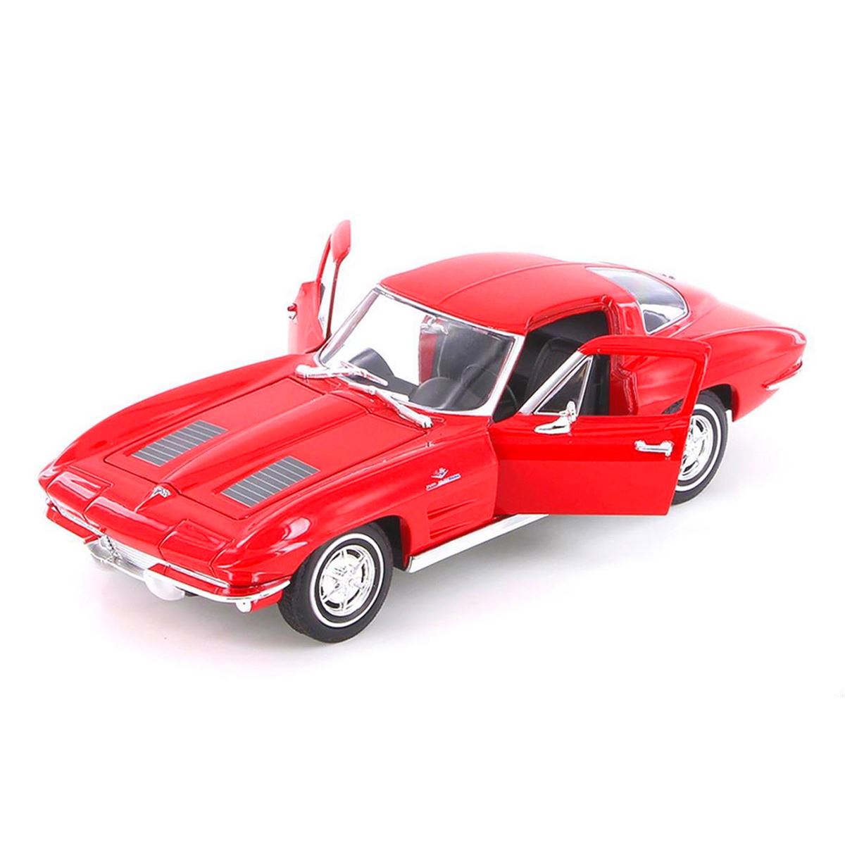 WELLY NEX MODELS 24073W 1963 CHEVROLET CORVETTE 1:24 DİE CAST METAL 8+ 1