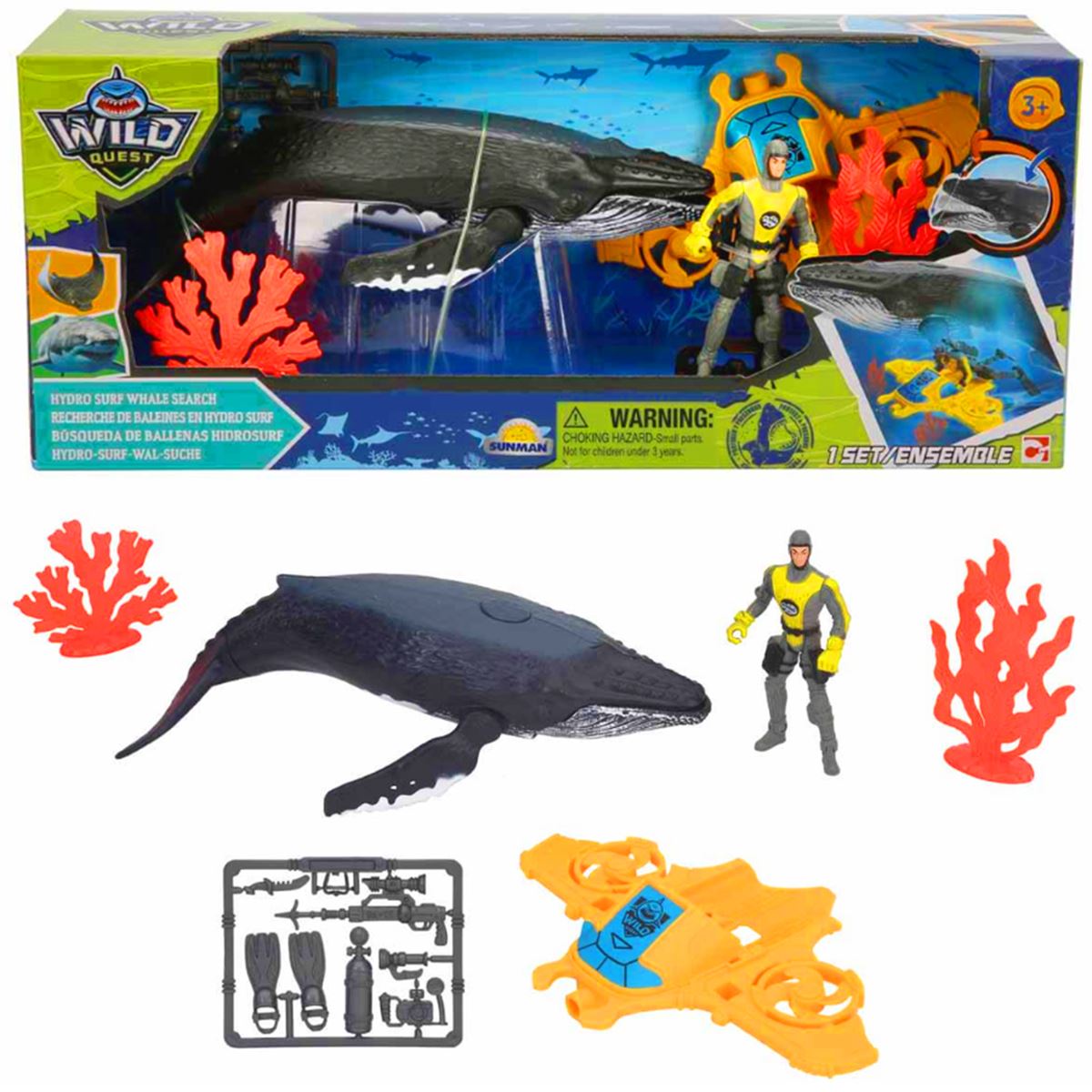 SUNMAN WİLD QUEST 549047 BALİNA OYUN SETİ 3+ 1