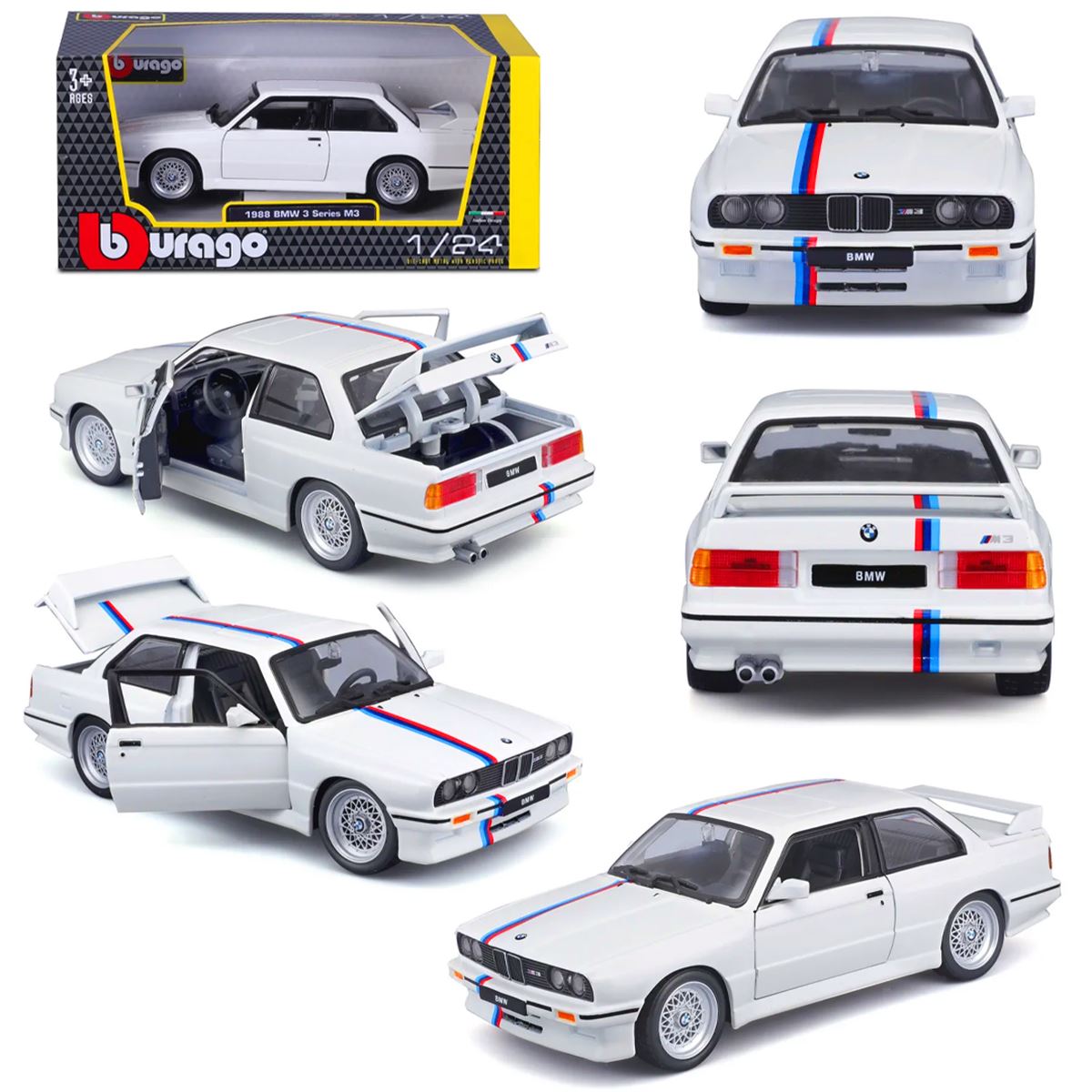 SUNMAN BURAGO METAL ARABA 21100 1988 BMW 3 SERİES M3 1:24 3+ 1