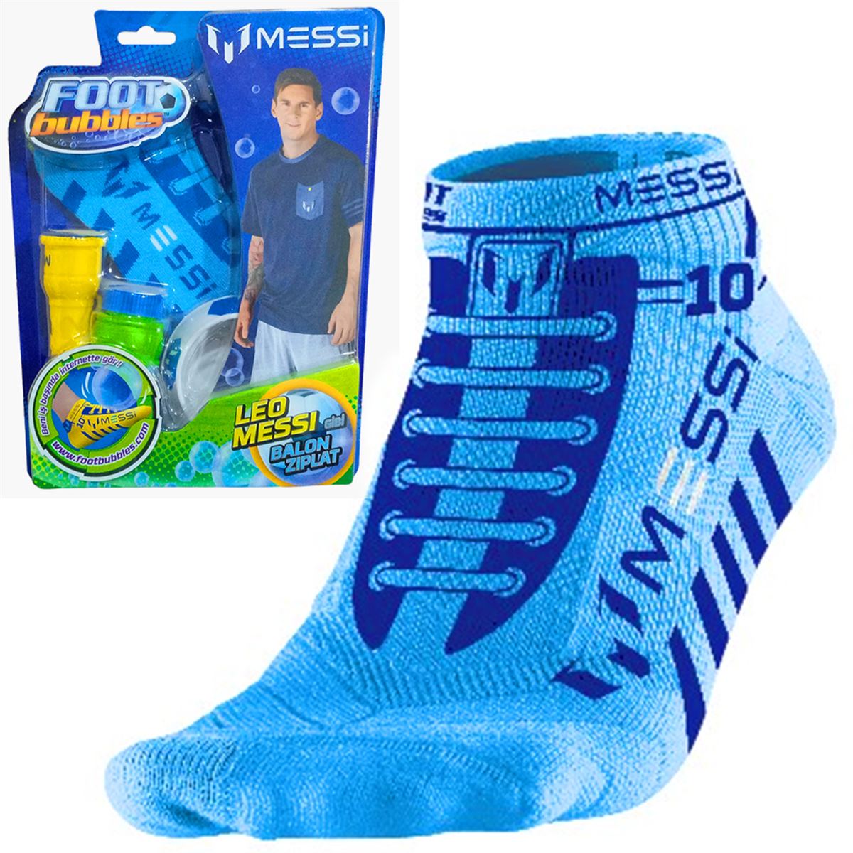 EVRENSEL MESSI UB0040 FOOTBUBBLES ÇORAP KOLEKSİYONU 1