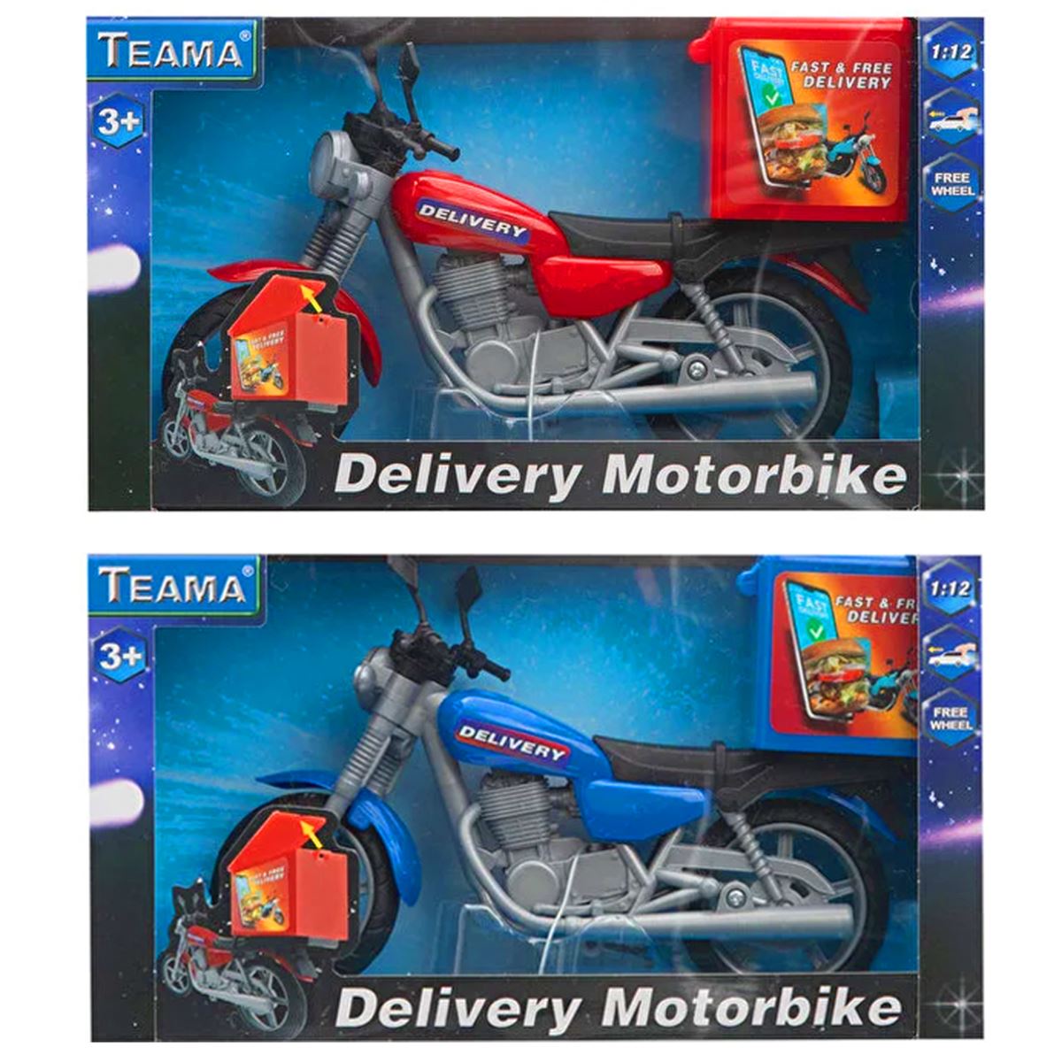 MEGA DELİVERY MOTORBİKE 61842 KURYE MOTORSİKLETİ 1:12 3+ 1