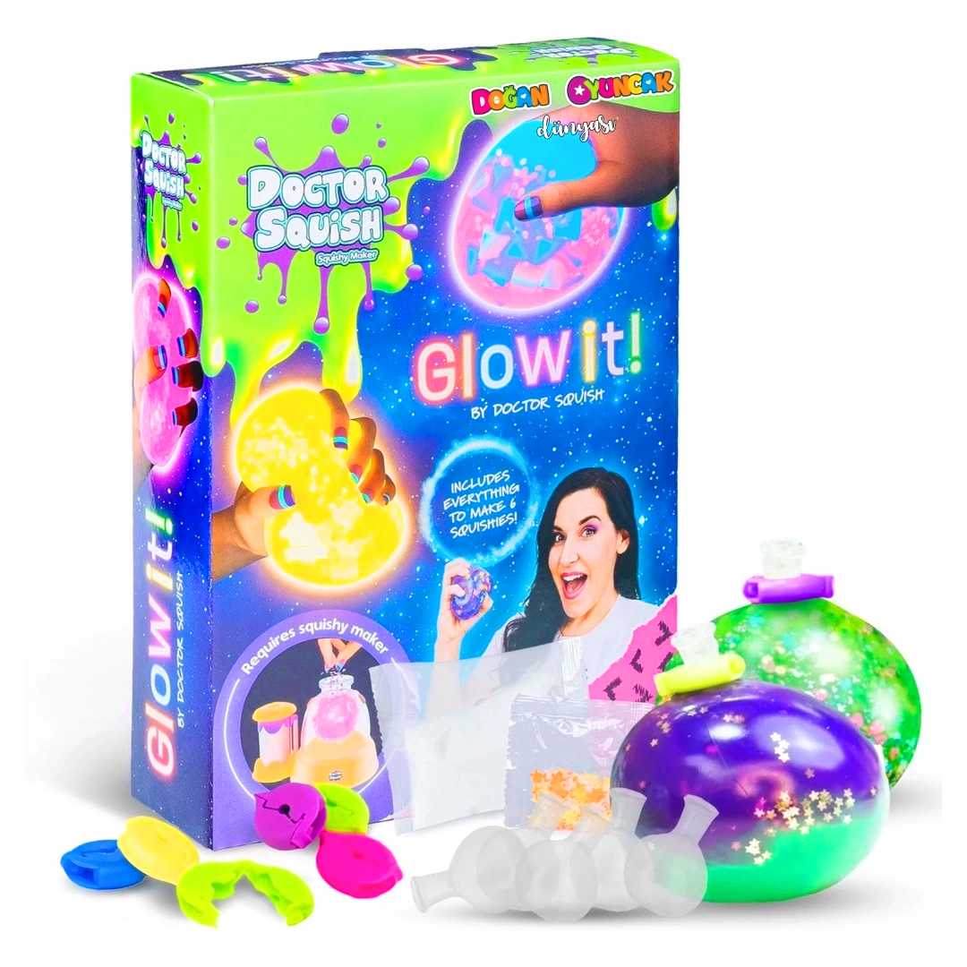 DOKTOR SQUİSH 39637 YEDEK PAKET NEON EDİTİON PARLAK SQUİSHY YAPIM SETİ 8+ 1