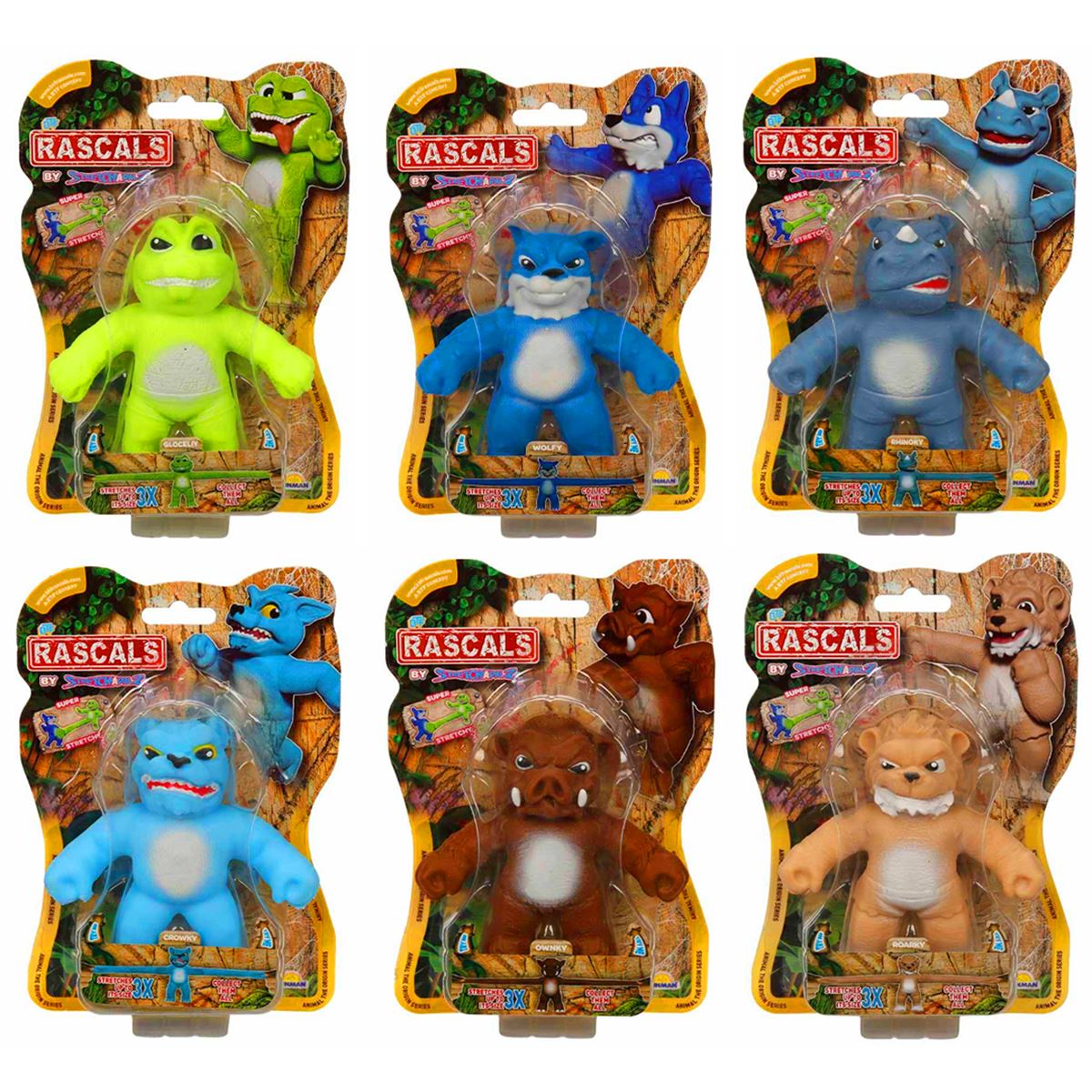 SUNMAN STRETCH RASCALS 925065 ESNEK FİGÜRLER SERİSİ HAYVANLAR 3+ 1