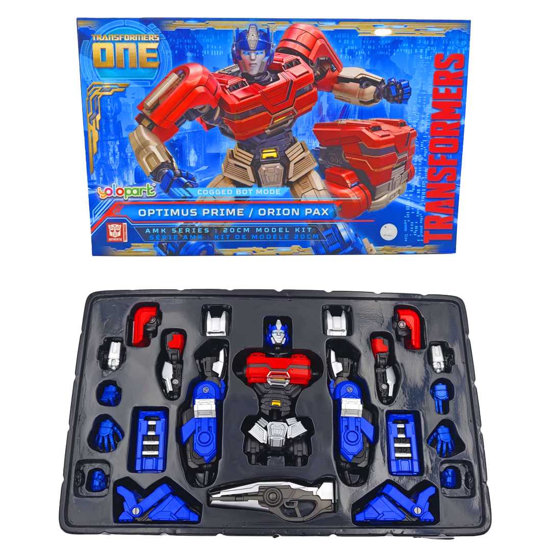 BAŞEL TRANSFORMERS TF ONE AMK SERİES OPTİMUS PRİME ORİON PAX COGGED BOT MODE MODEL KİT 20 CM 8+ 1