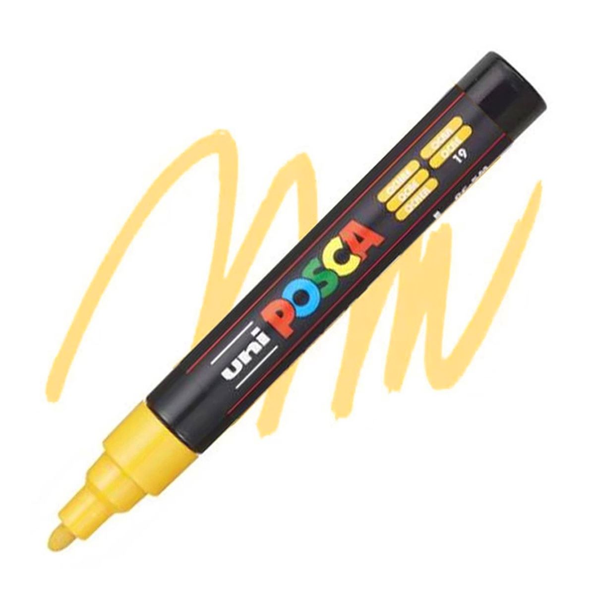 UNİ POSTER MARKÖRÜ POSCA PC-5M 1.8-2.5 OKRA 6 LI 1