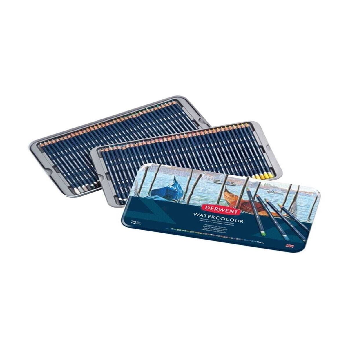 DERWENT WATERCOLOUR SULUBOYA KALEMİ METAL KUTU 72 Lİ DW32889 1