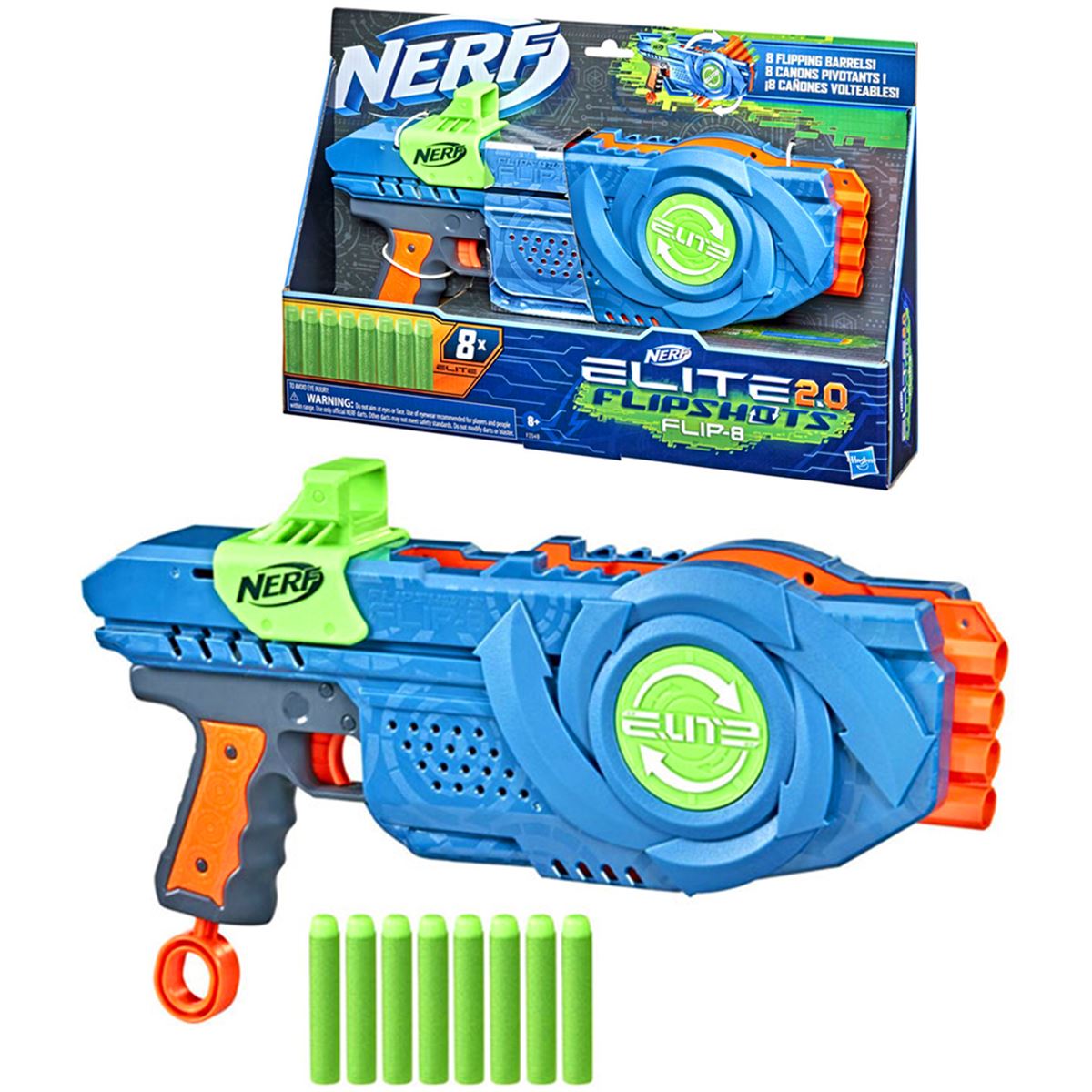 NERF ELİTE 2.0 F2549 FLİPSHOTS FLİP-8 8+ 1