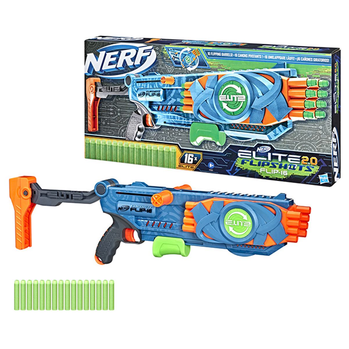 NERF ELİTE 2.0 F2551 FLİPSHOTS FLİP-16 1