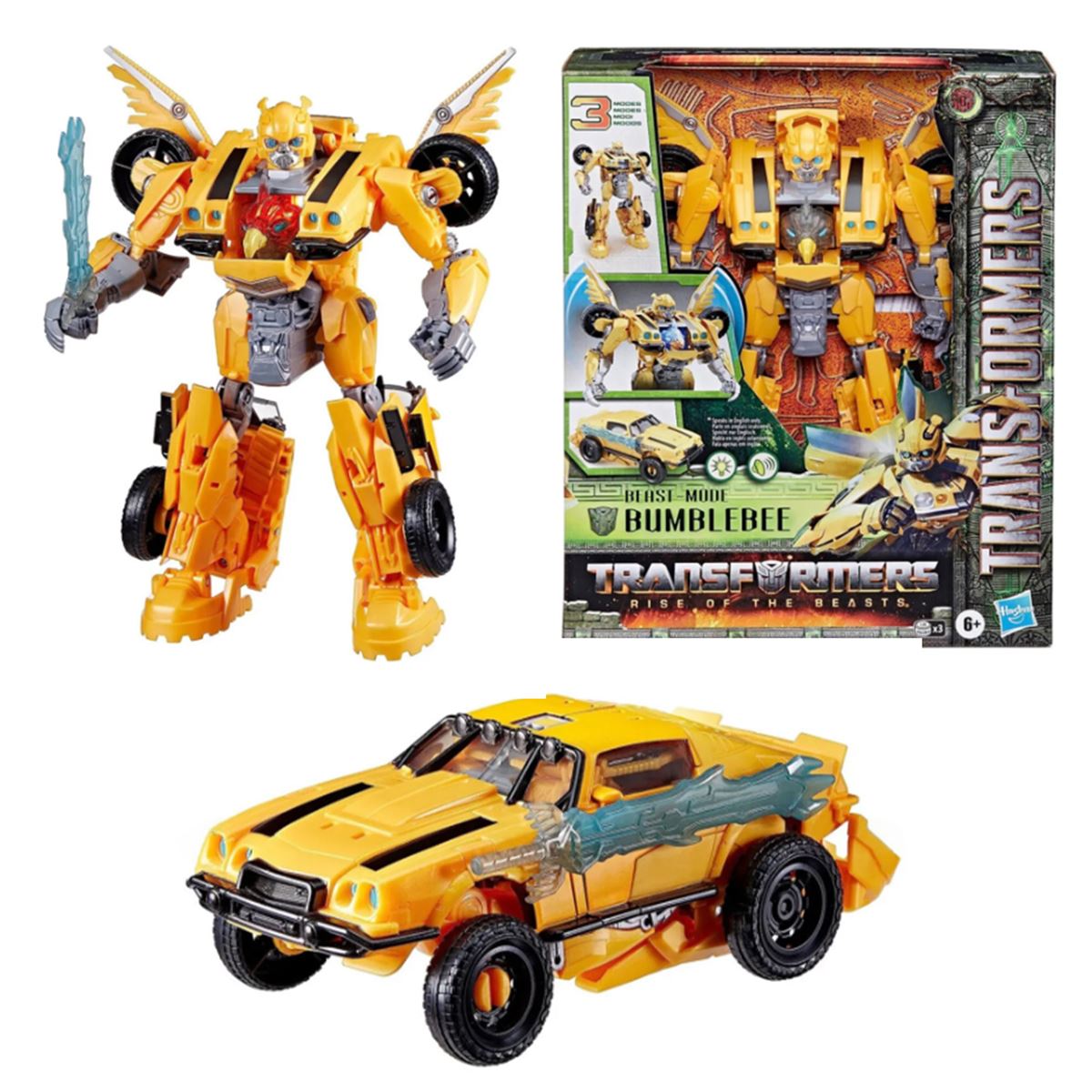 TRANFORMERS 4055 BEAST MODE BUMBLEBEE DÖNÜŞEN ARABA 6+ 1