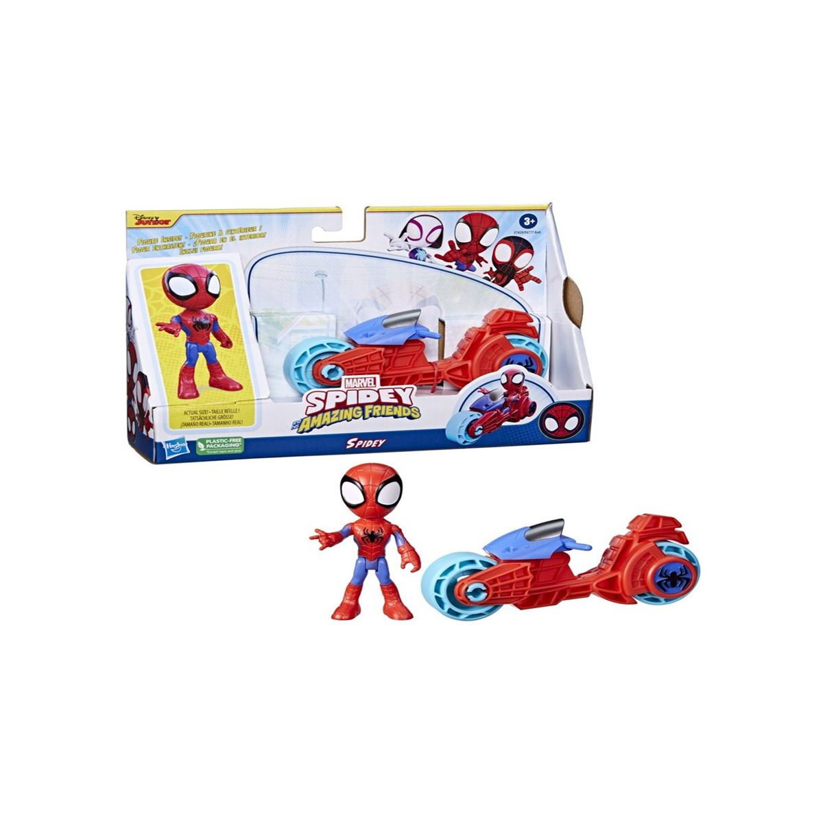 MARVEL SPİDEY AMAZİNG FRİENDS F6777 MOTORSİKLET VE FİGÜR 3+ 1