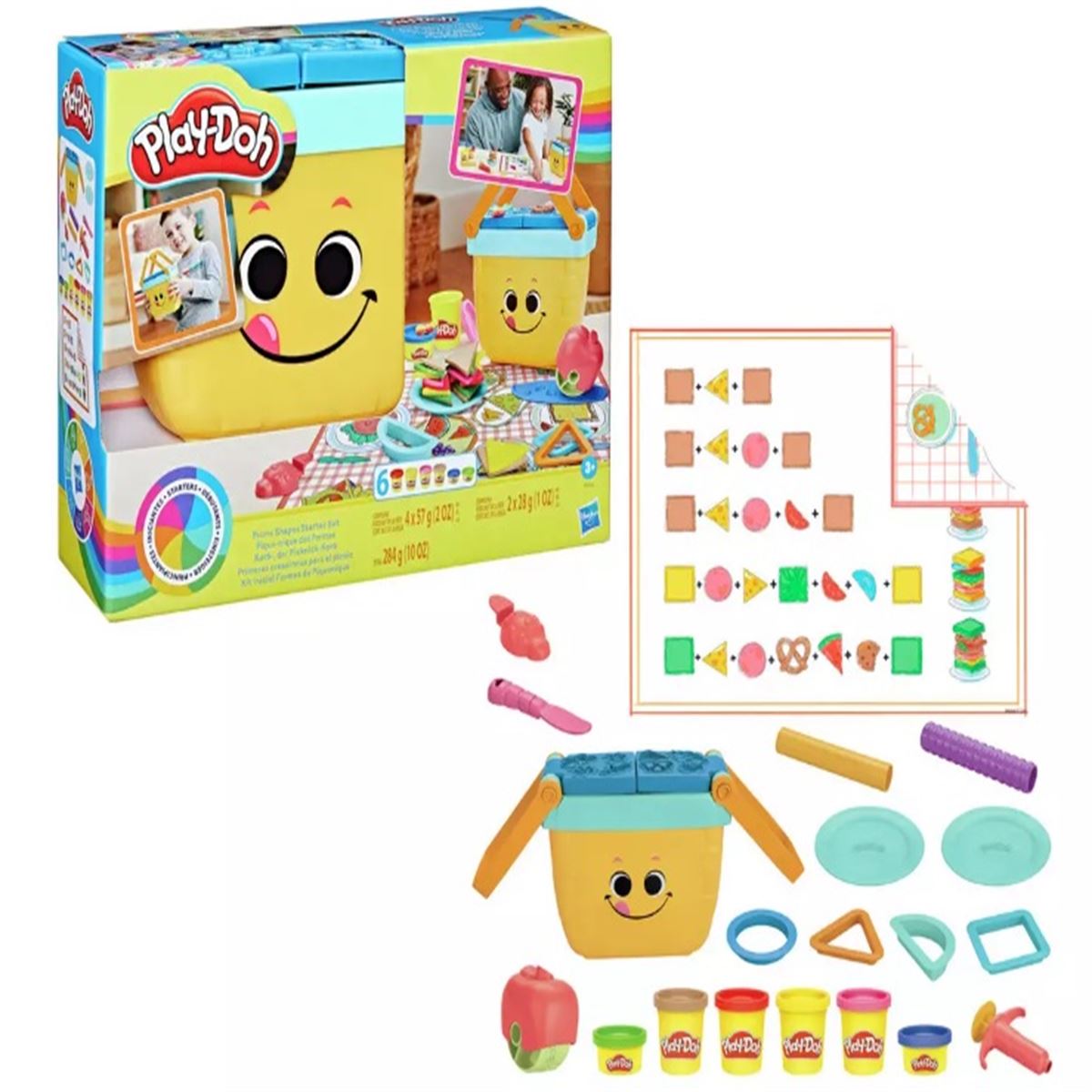 PLAYDOH F6916 PİKNİK ŞEKİLLERİ BAŞLANGIÇ SETİ 3+ 1