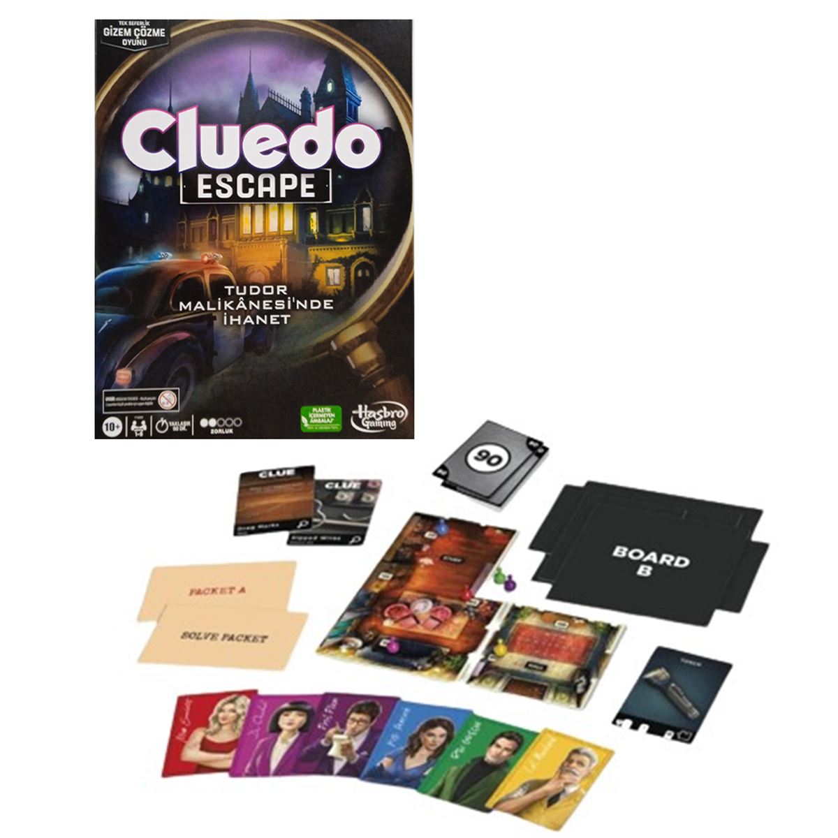 HASBRO CLUEDO ESCAPE 5699 TUDOR MALİKANESİNDE İHANET KUTU OYUNU 10+ 1