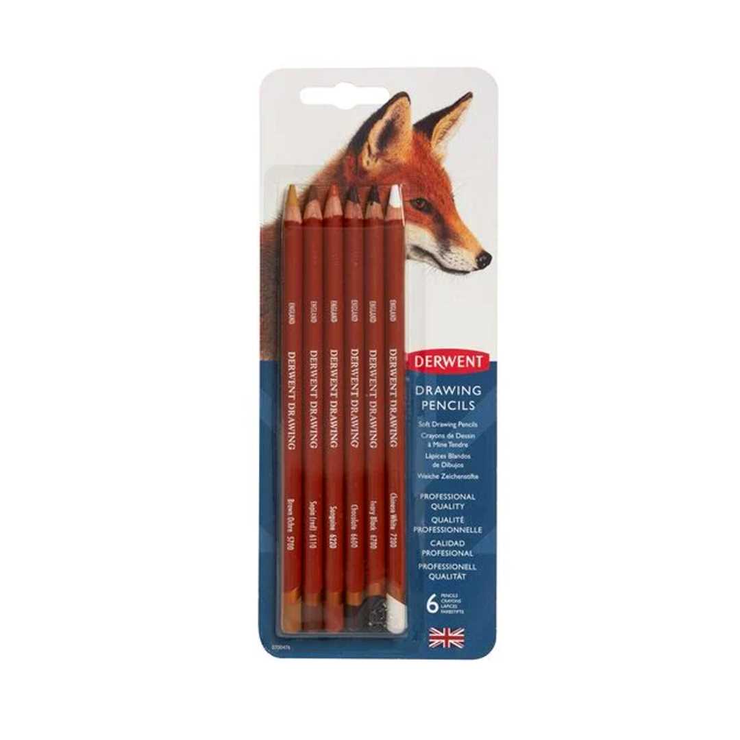 DERWENT DRAWİNG ÇİZİM KALEMİ 6 LI BLİSTER DW0700476 1