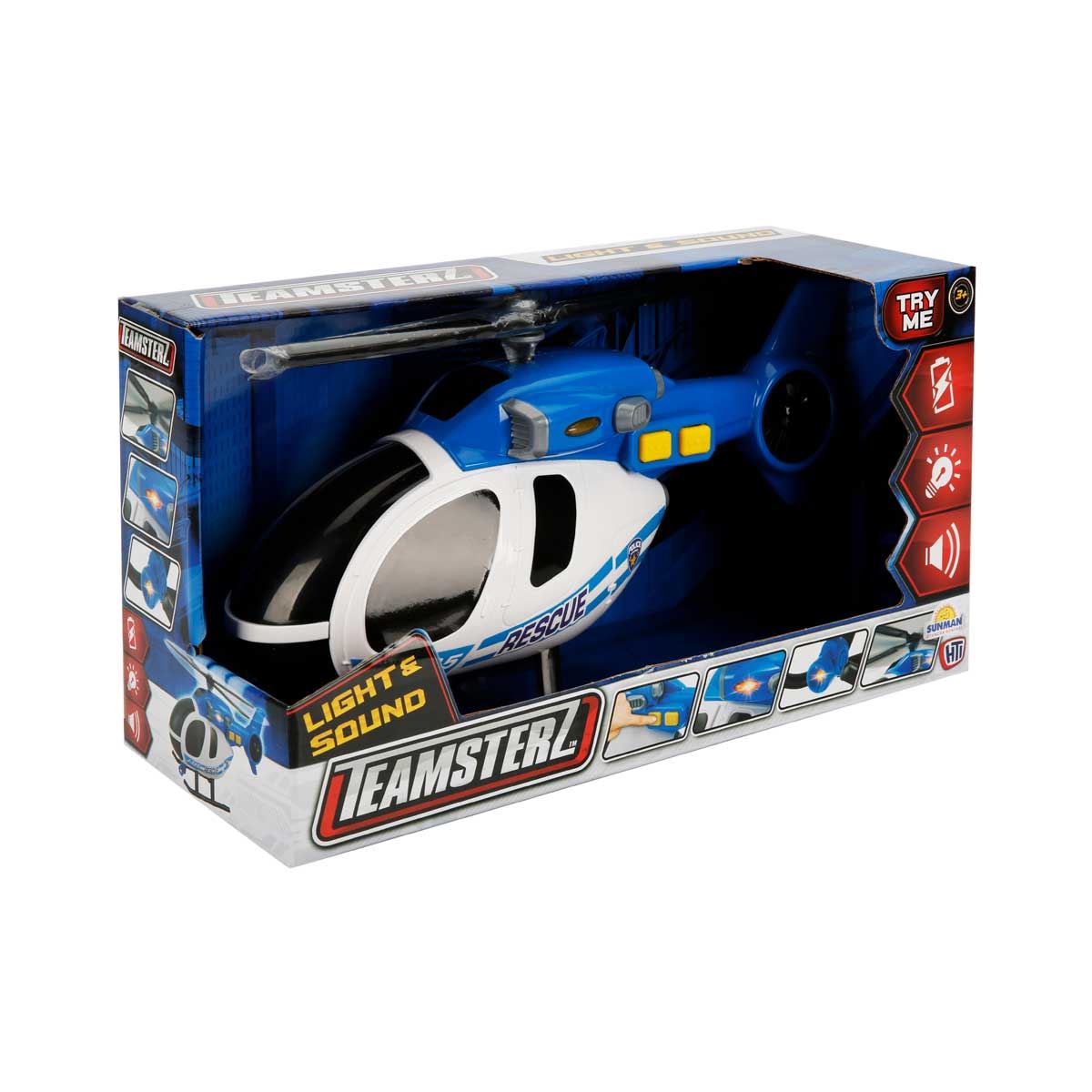 SUNMAN POLİS HELİKOPTERİ 1416840-14171470 SESLİ IŞIKLI 30 CM 3+ 1