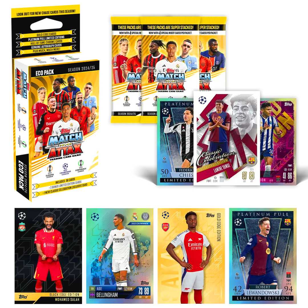 TOPPS MATCH ATTAX FUTBOLCU KARTLARI ECO PAKET 2024-25 3+ 1