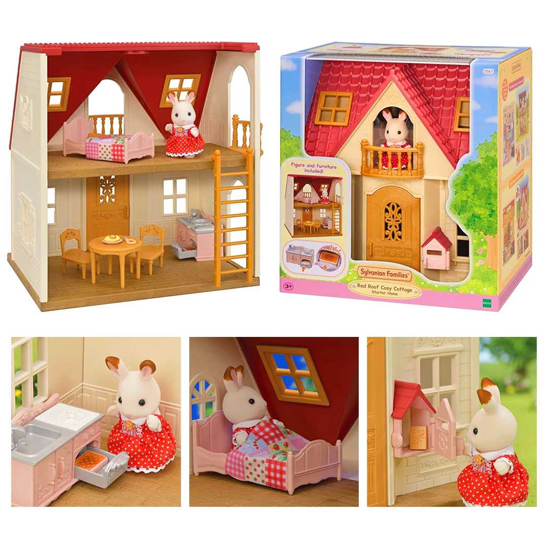 SYLVANİAN FAMİLİES 5567 RED ROOF COSP COTTAGE KIRMIZI ÇATILI BAŞLANGIÇ EVİ 3+ 1