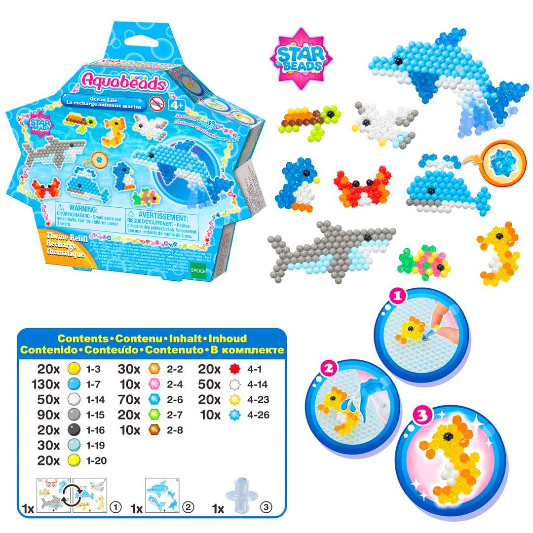 AQUABEADS 31769 OCEAN LİFE OKYANUS YAŞAMI BONCUK SETİ 4+ 1