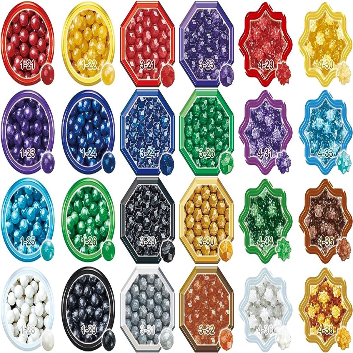 AQUABEADS SHİNY BEAD PACK EAB31995 PARLAK BONCUK PAKETİ 2000 PARÇA 4+ 1