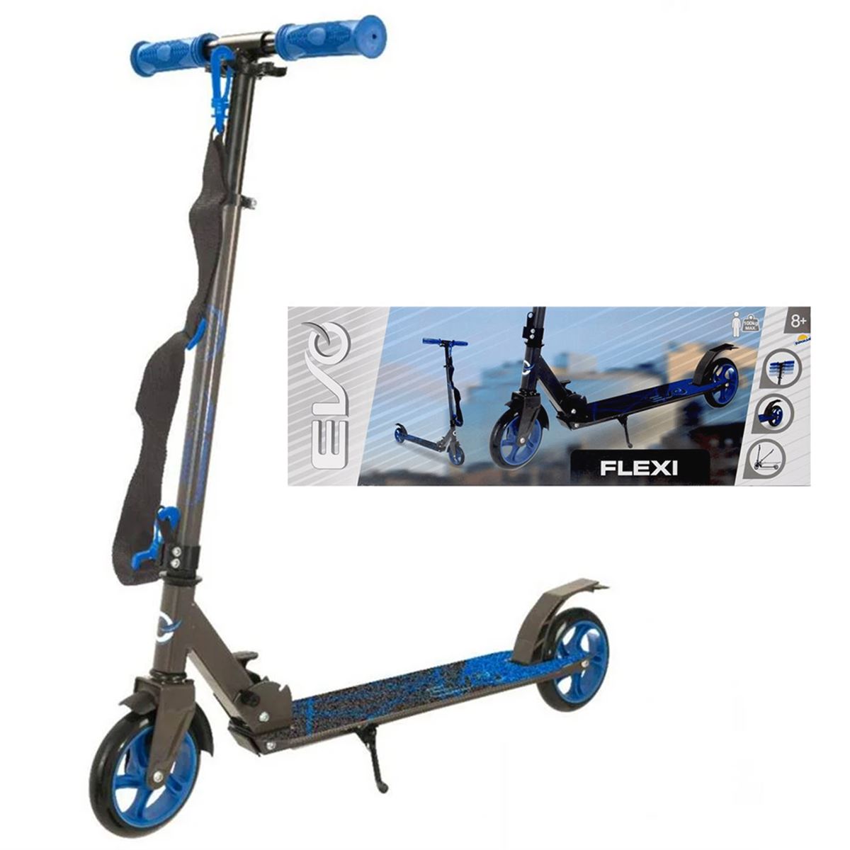 EVO FLEXİ SCOOTER 1437680-1076801 KATLANIR MAVİ 8+ 1