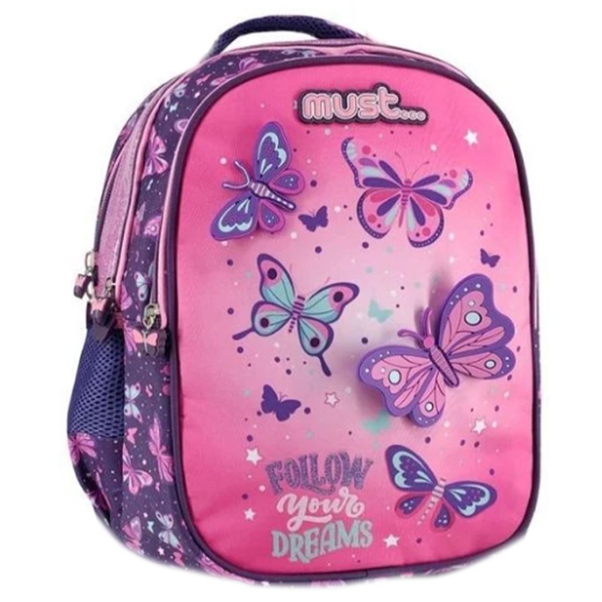 MUST OKUL ÇANTASI 584978 KELEBEK ÜÇ BÖLMELİ 1