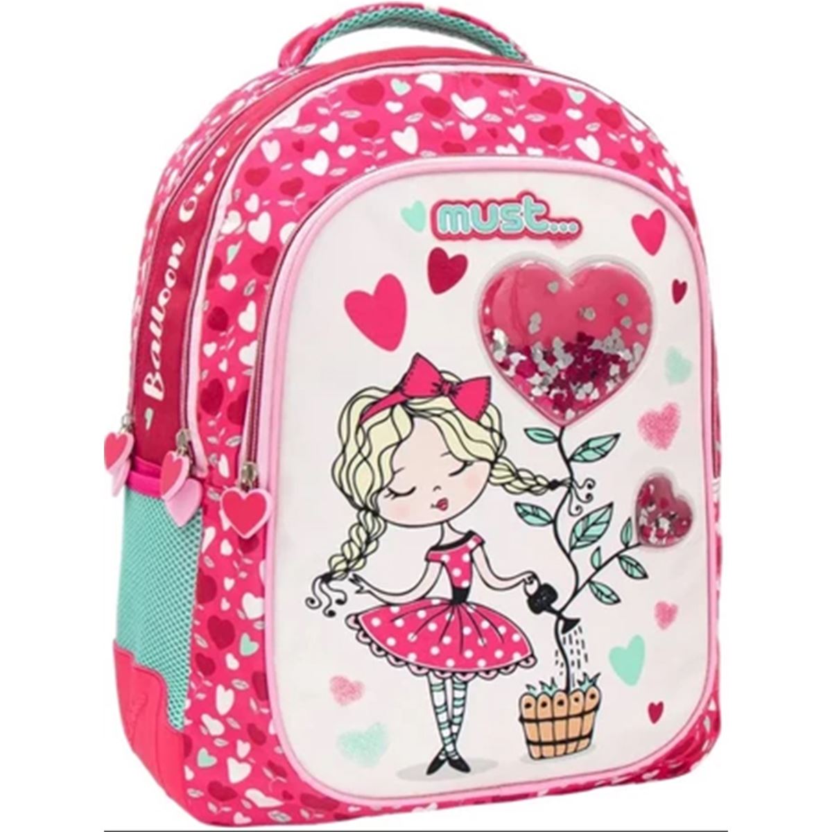 MUST OKUL ÇANTASI 584987 BALLOON GİRL ÜÇ BÖLMELİ 1
