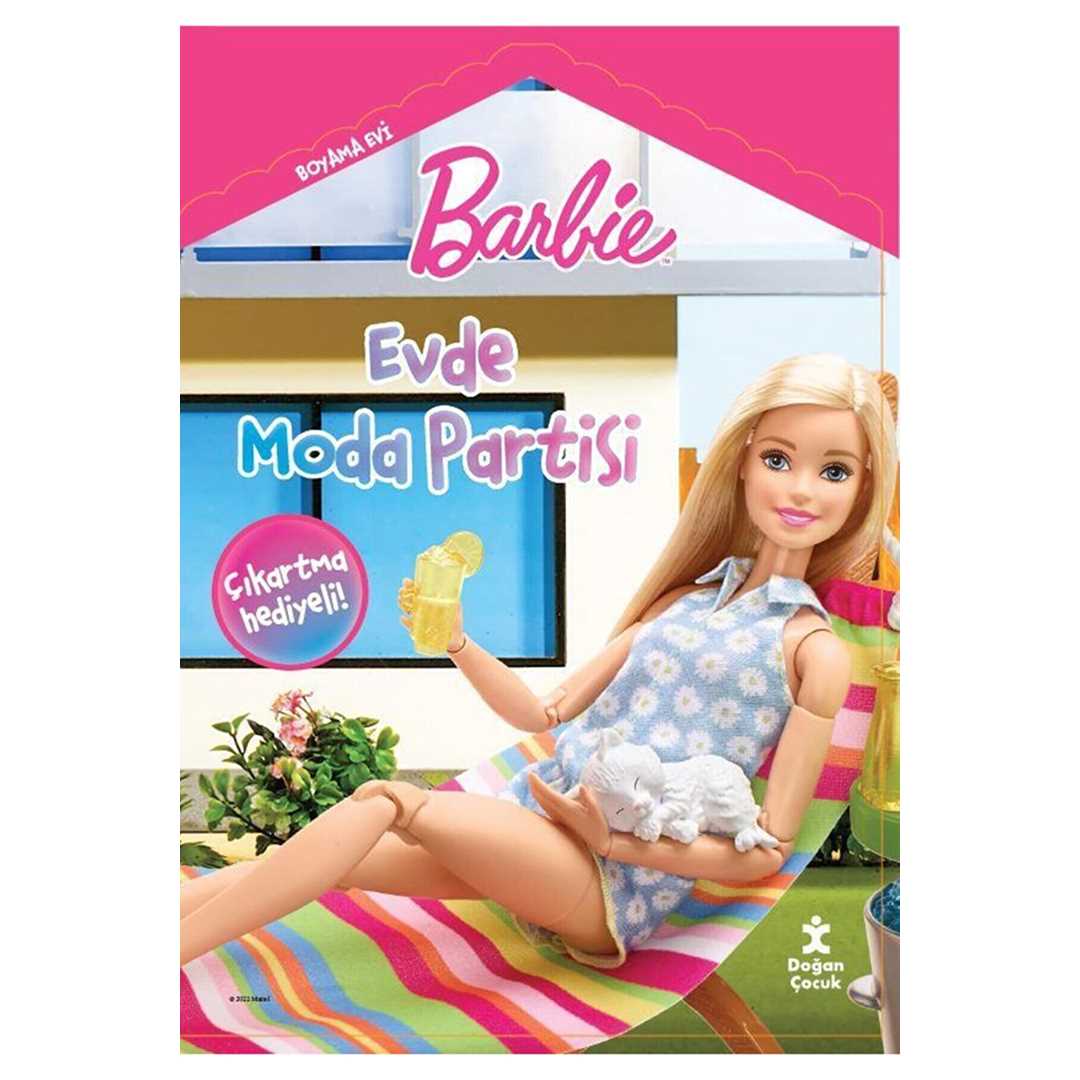 DOĞAN BARBİE EVDE MODA PARTİSİ BOYAMA KİTABI 1