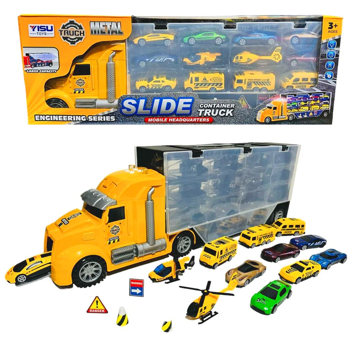 İNTER TOYS METAL ARABALI TIR 068-113 ENGİNEERİNG SERİES PİLLİ SESLİ IŞIKLI 3+ 1