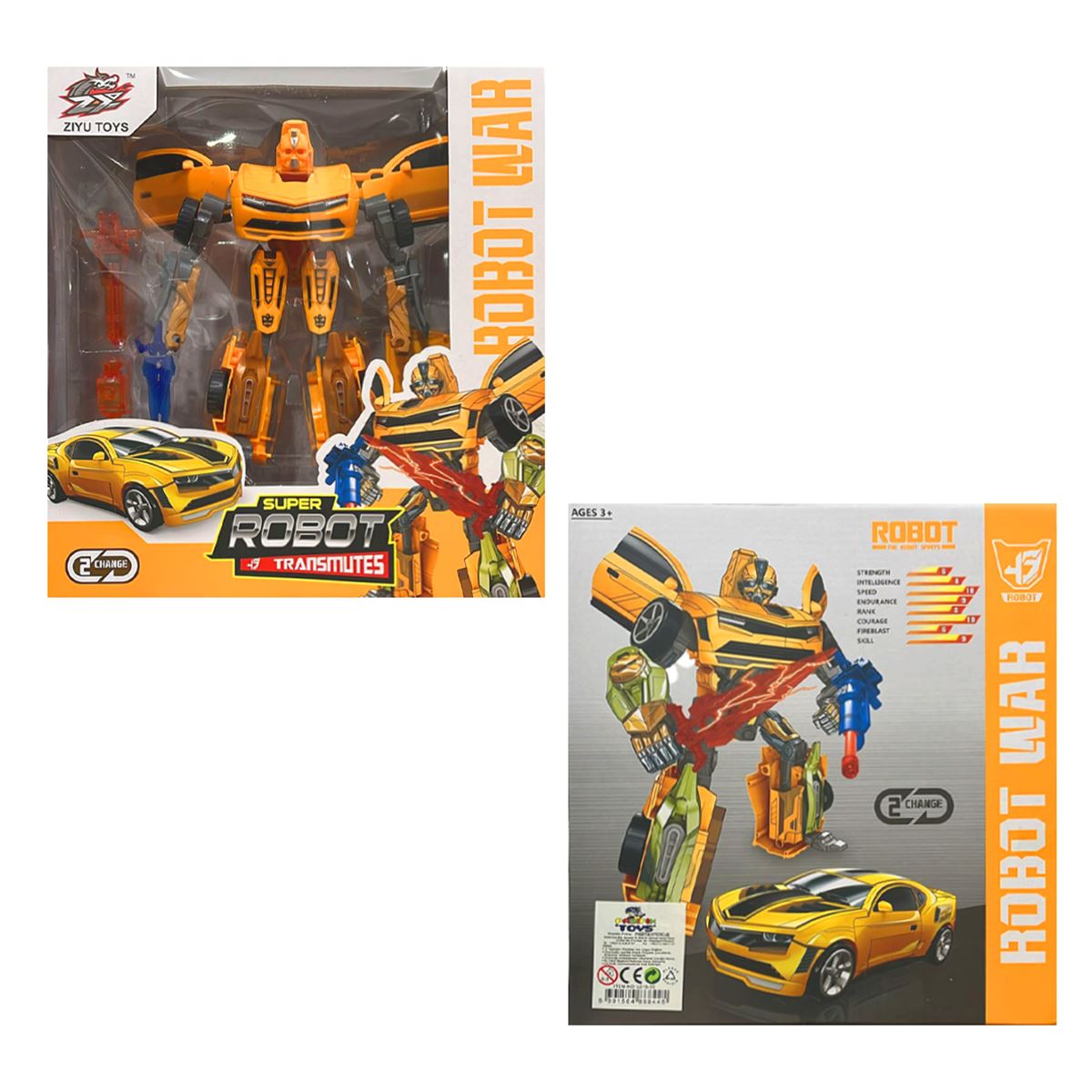 ZIYU TOYS SÜPER ROBOT TRANSMUTES L015-15 TRANSFORMERS ARABA 3+ 1