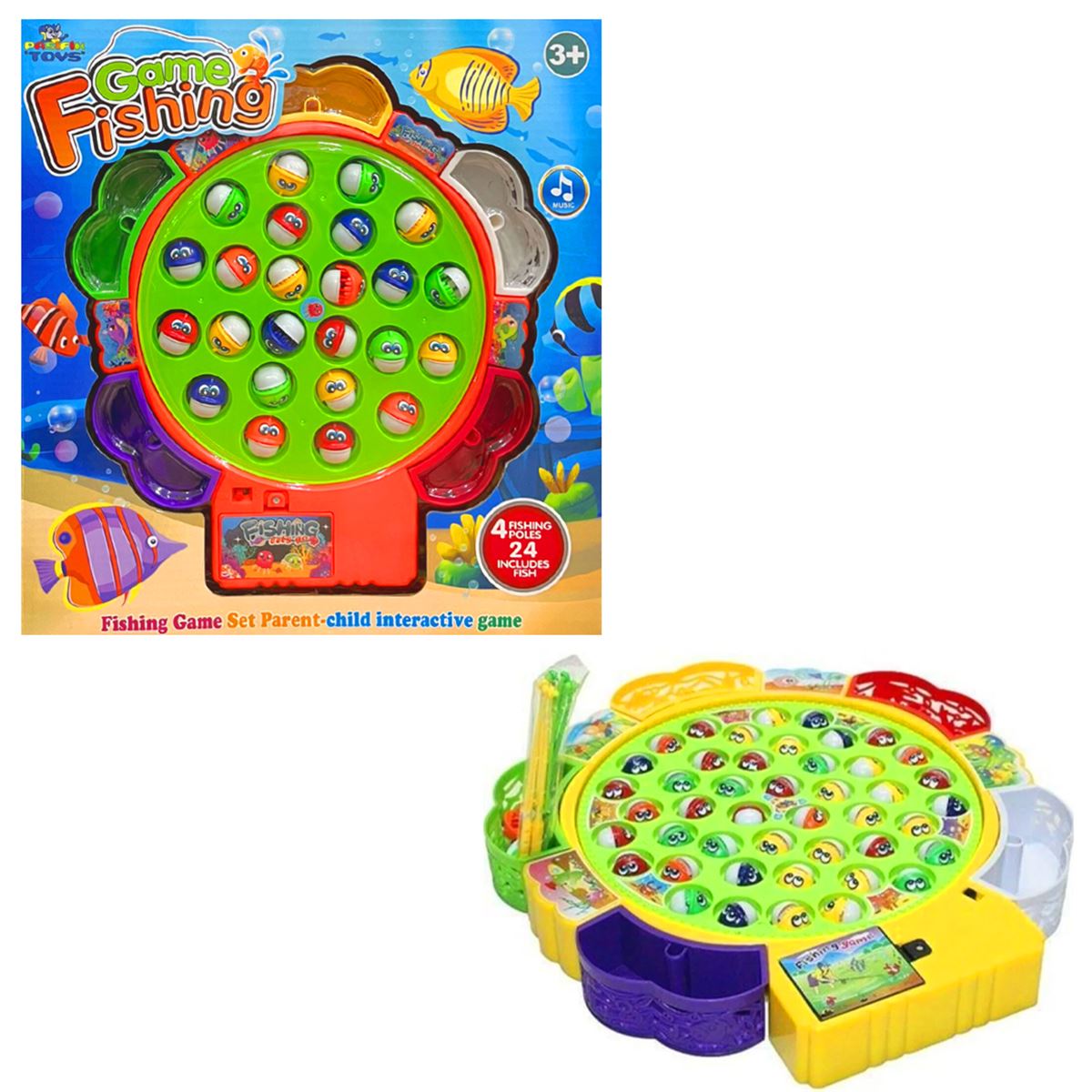 PASİFİK FİSHİNG GAME 6873-1 BALIK OYUNU MÜZİKLİ PİLLİ 3+ 1
