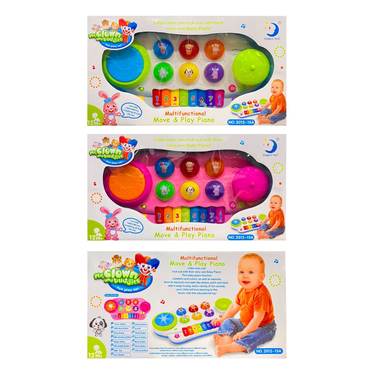 PASİFİK PİYANO 2012-15A PİLLİ IŞIKLI 12M+ 1