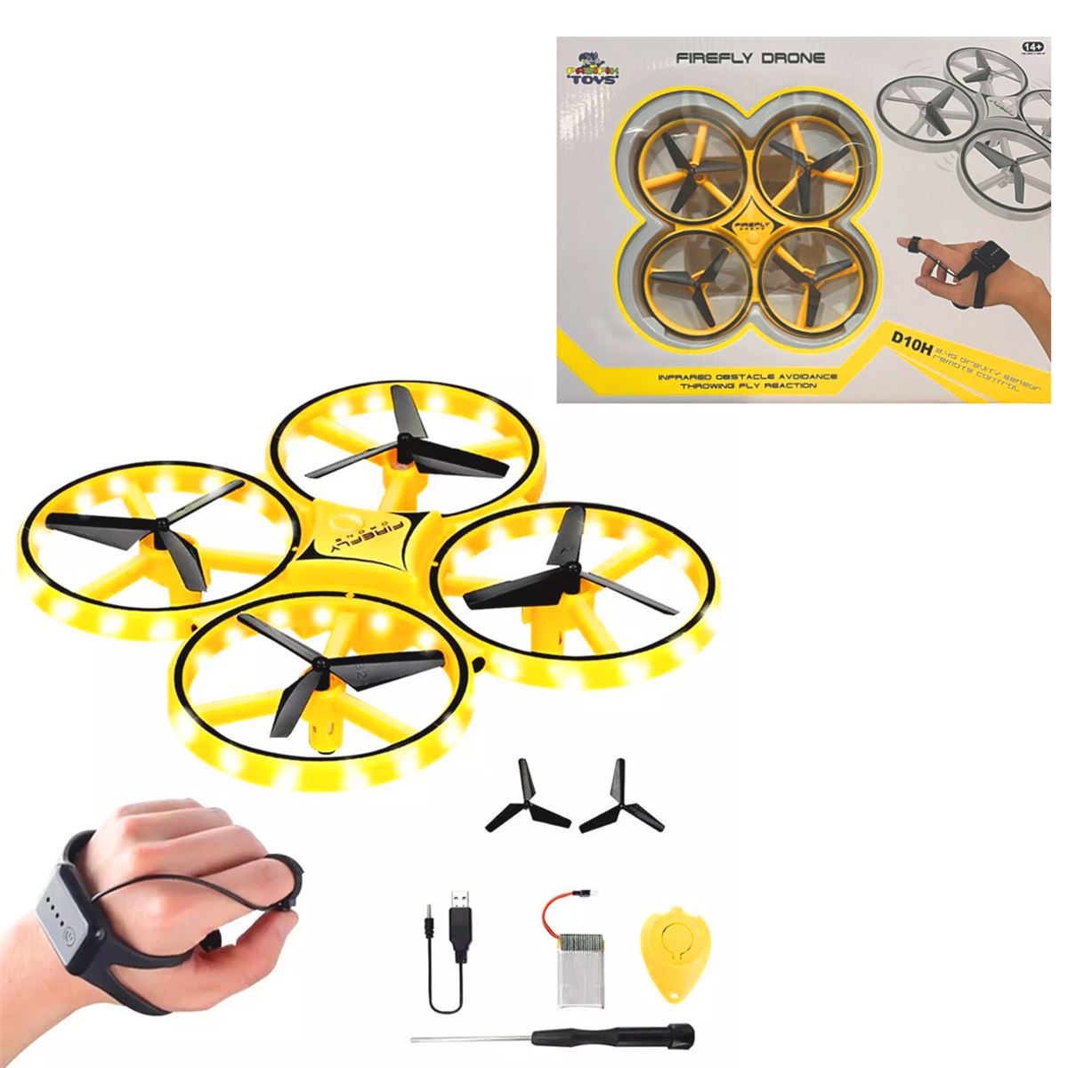 PASİFİK FİREFLY DRONE D10H SAAT KONTROLLÜ 14+ 1