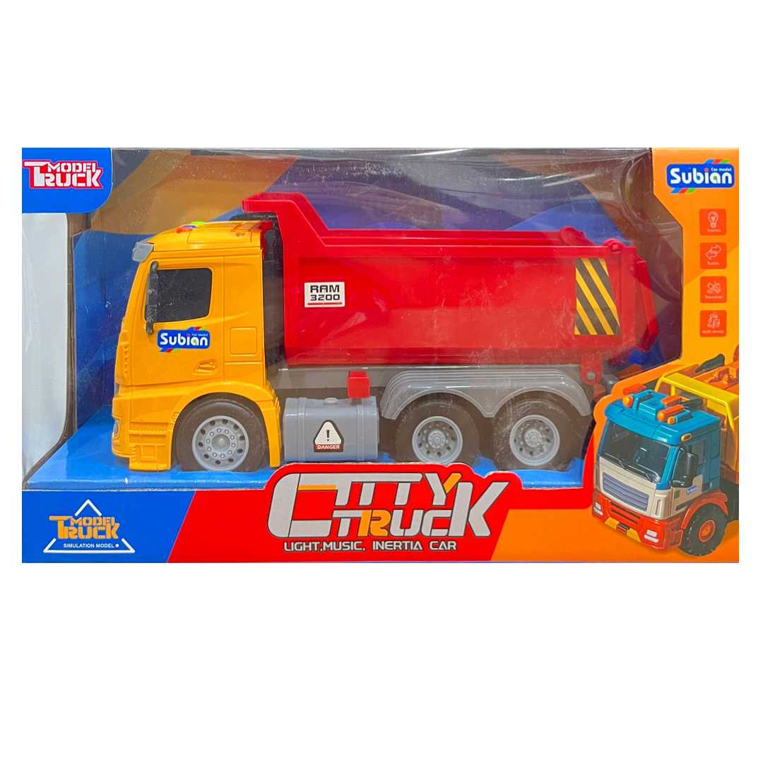 PASİFİK SUBİAN SÜRTMELİ KAMYON S977-61A SESLİ IŞIKLI PİLLİ 3+ 1