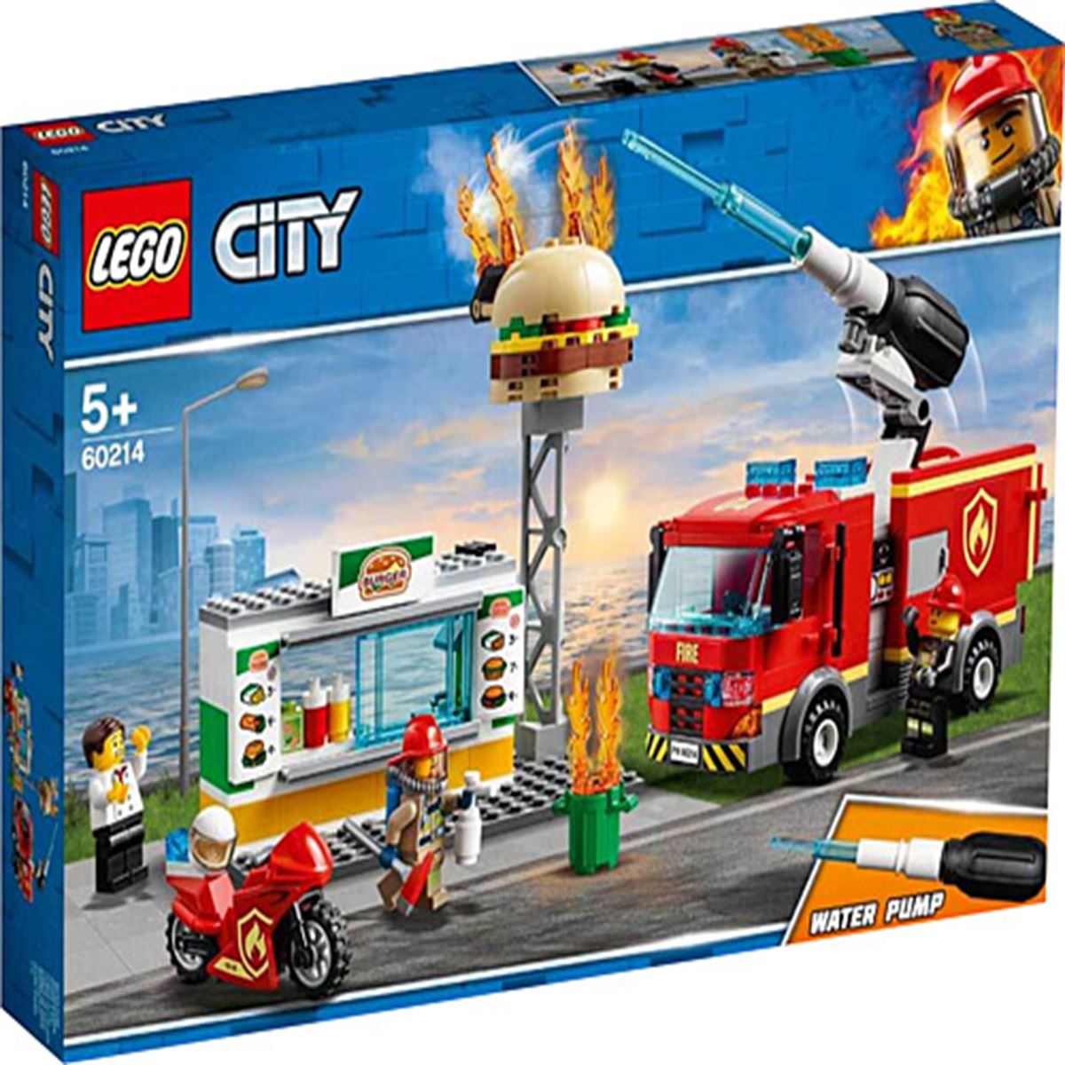 LEGO CİTY 60214 BURGER BAR F RESCUE-4 1