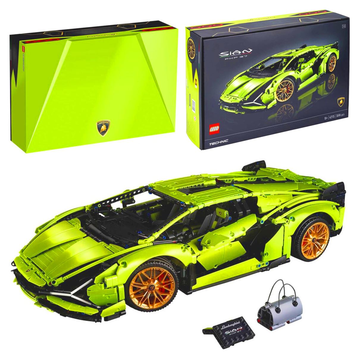 LEGO TECHNİC 42115 LAMBORGHİNİ SİAN FKP 37 3696 PARÇA 18+ 1