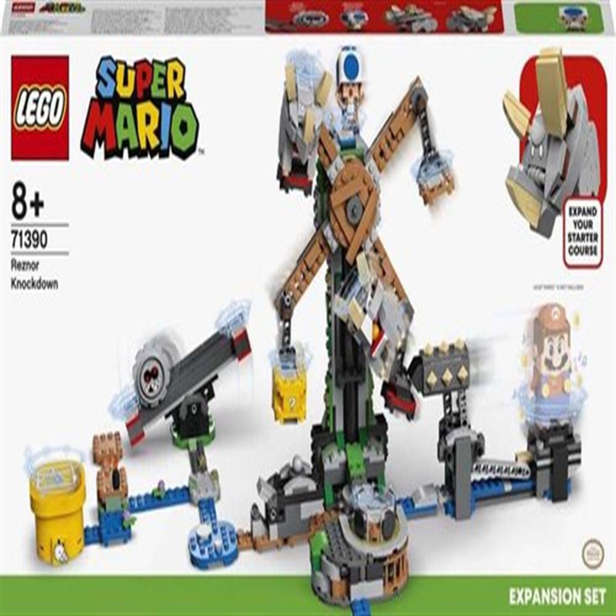 LEGO SÜPER MARİO 71390 REZNOR KNOCKDOWN 1