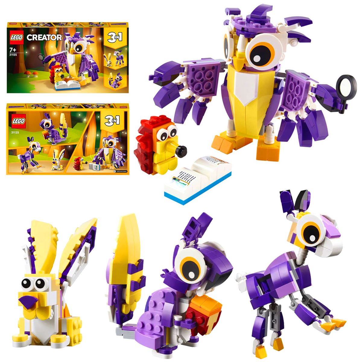 LEGO CREATOR 31125 FANTASY FOREST CREATURES 3IN1 175 PARÇA 7+ 1