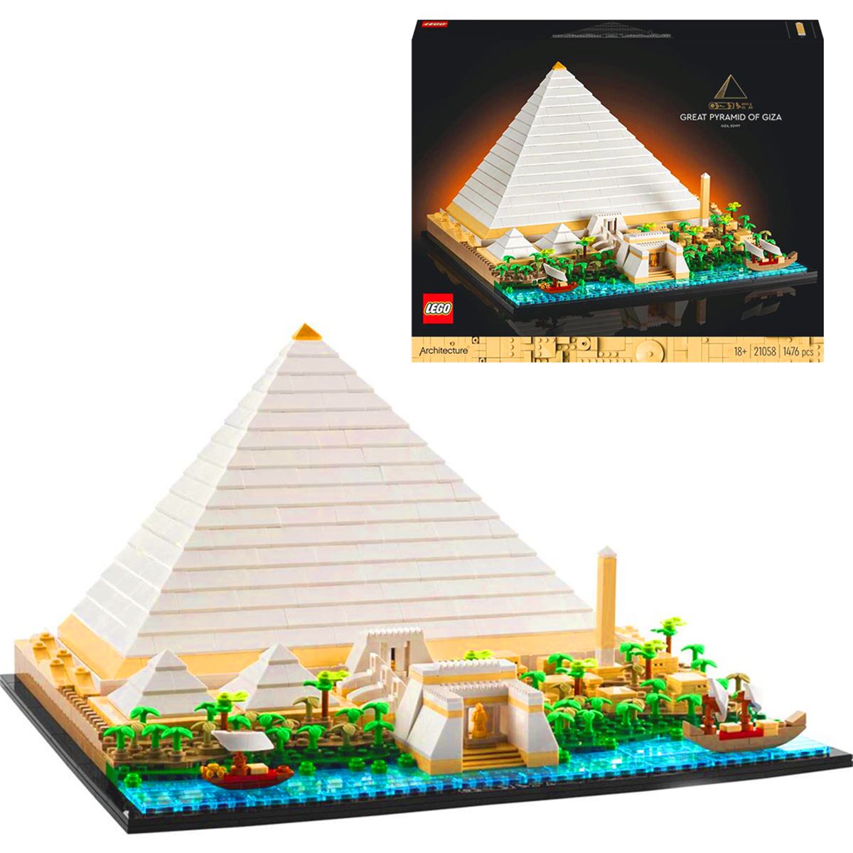 LEGO ARCHİTECTURE 21058 THE GREAT PYRAMİD OF GİZA 1476 PARÇA 18+ 1