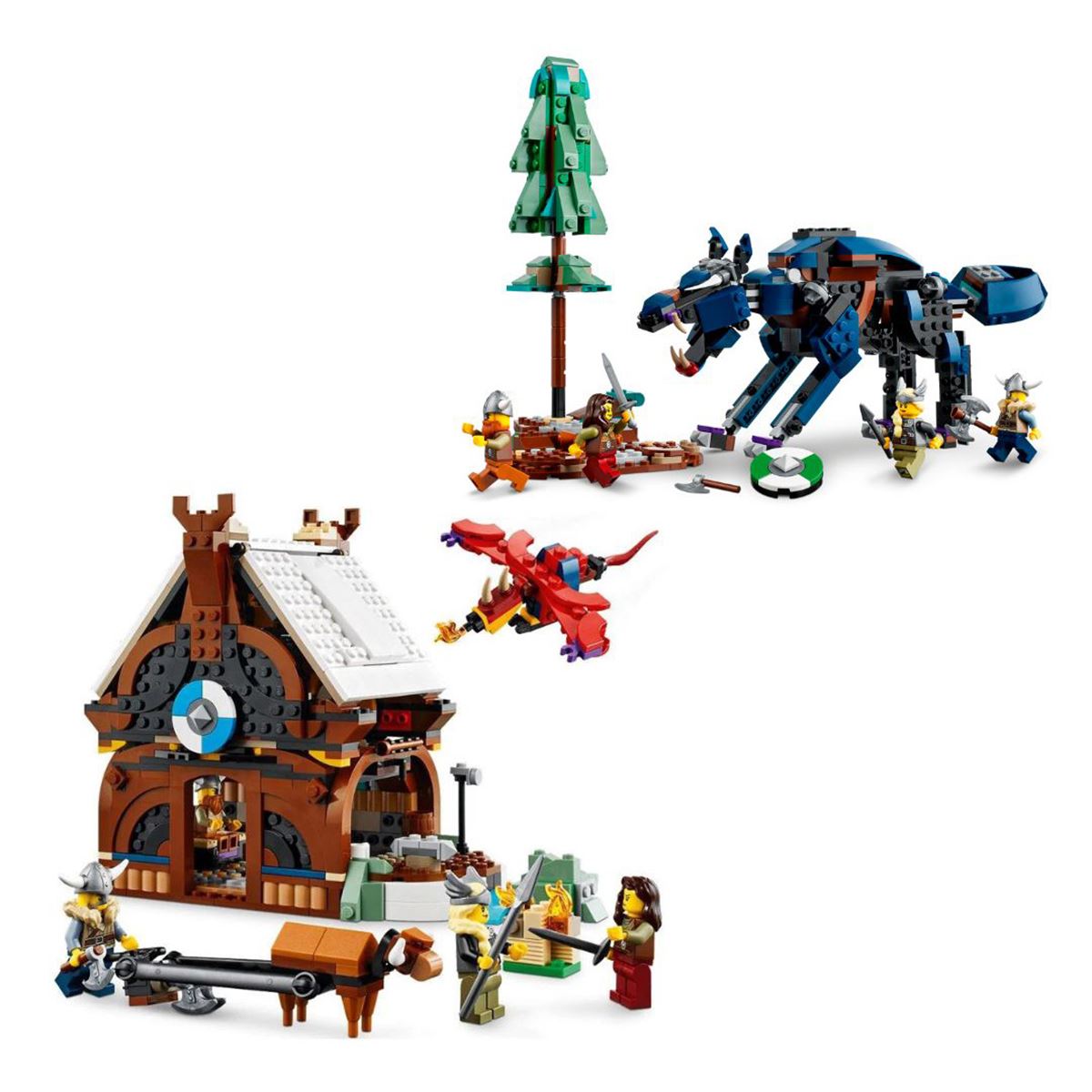 LEGO CREATOR 31132 VİKİNG SHİP AND SERPENT 3İN1 9+YAŞ 1