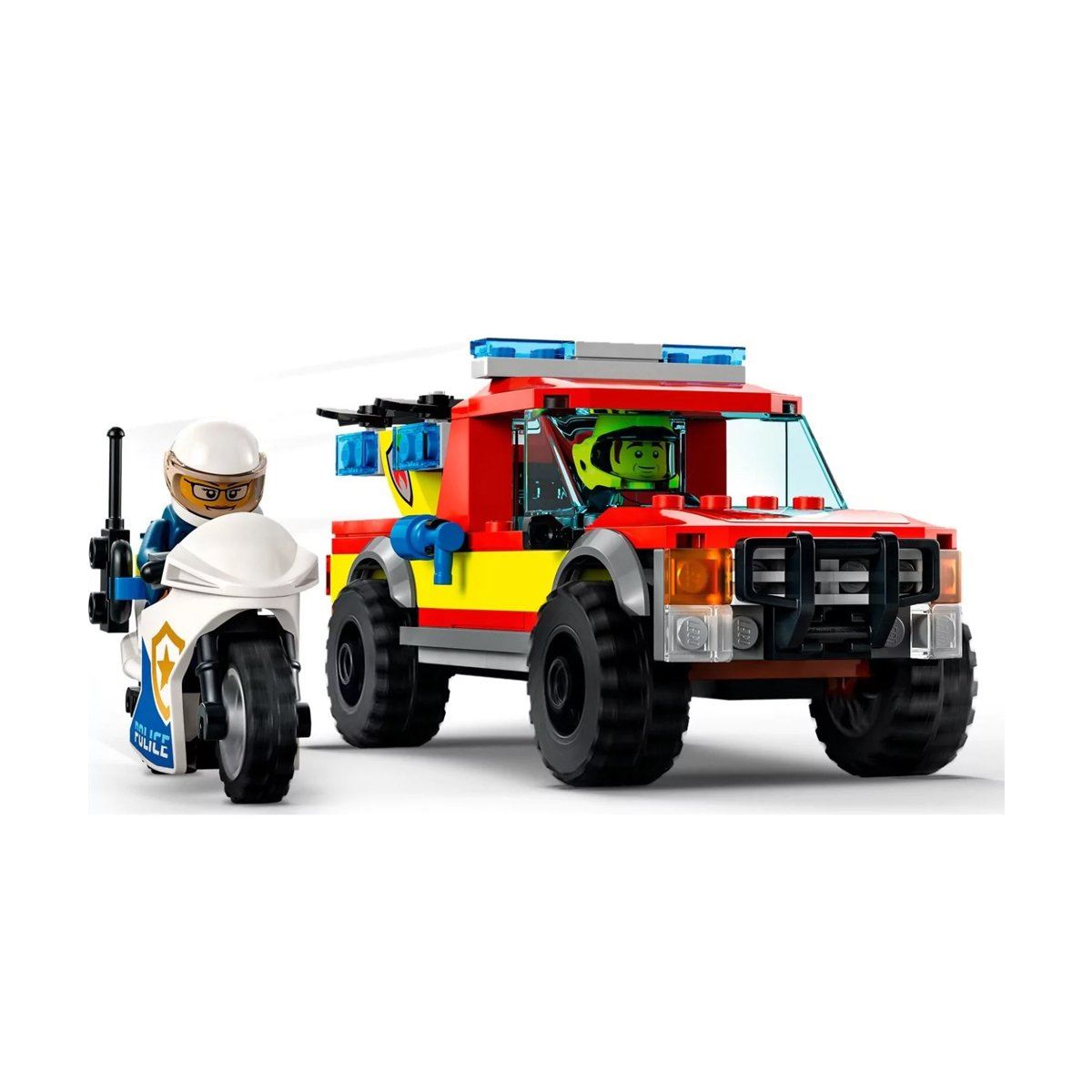 LEGO CİTY 60319 FİRE RESCUE POLİCE CHASE  295 PARÇA 5+ 1